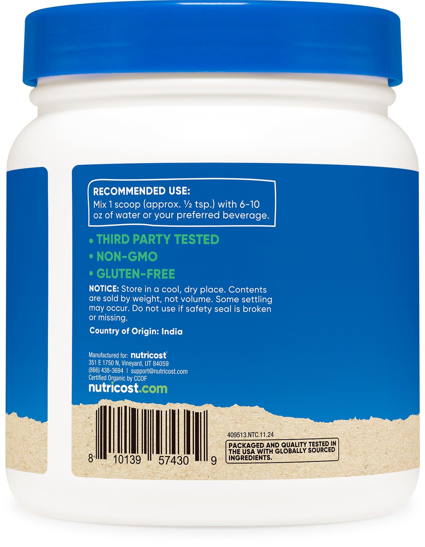 Nutricost Organic Amla Powder 16.2 oz
