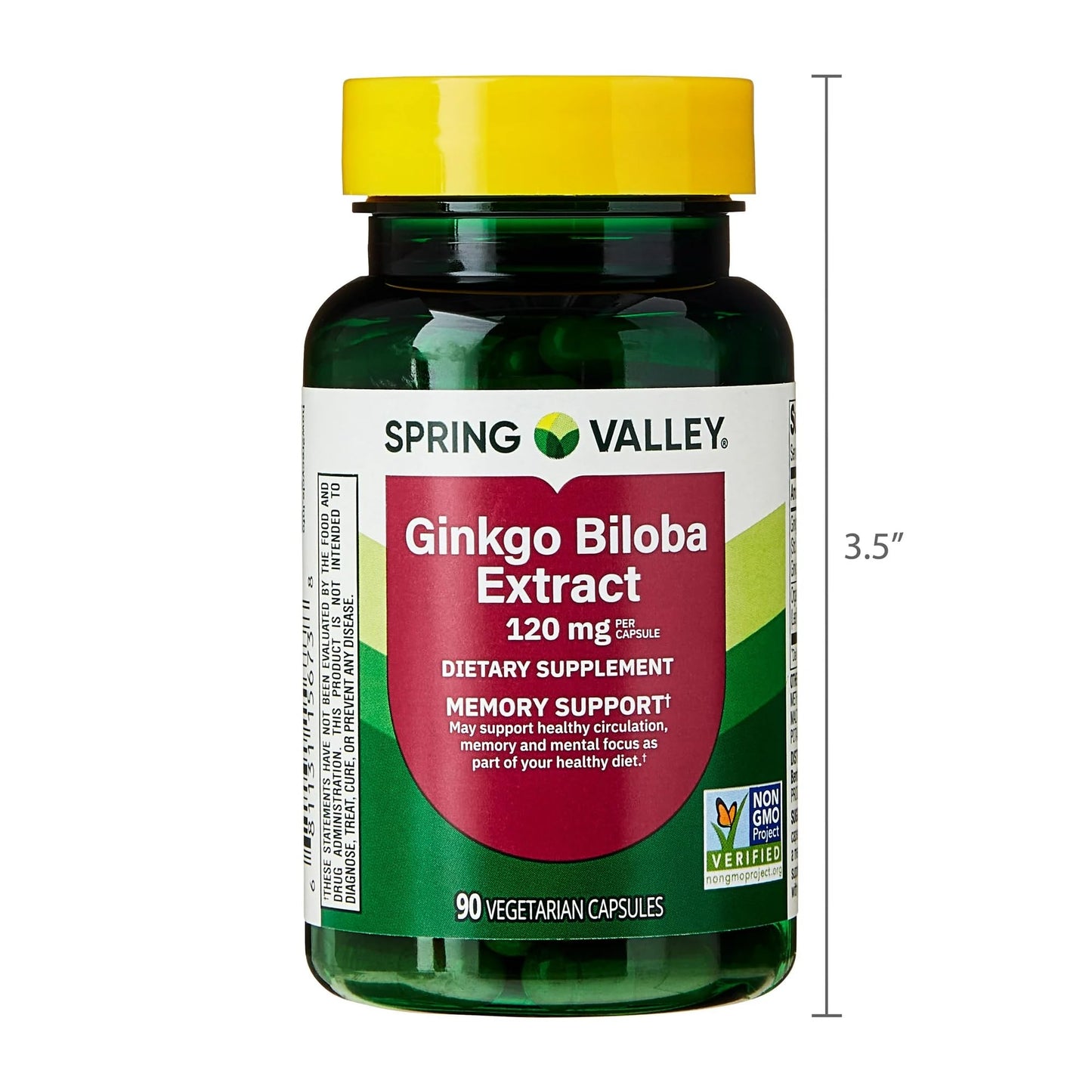 SUREFECT Ginkgo Biloba 120mg Extract + 200mg Powder, 90 Vegetarian Capsules