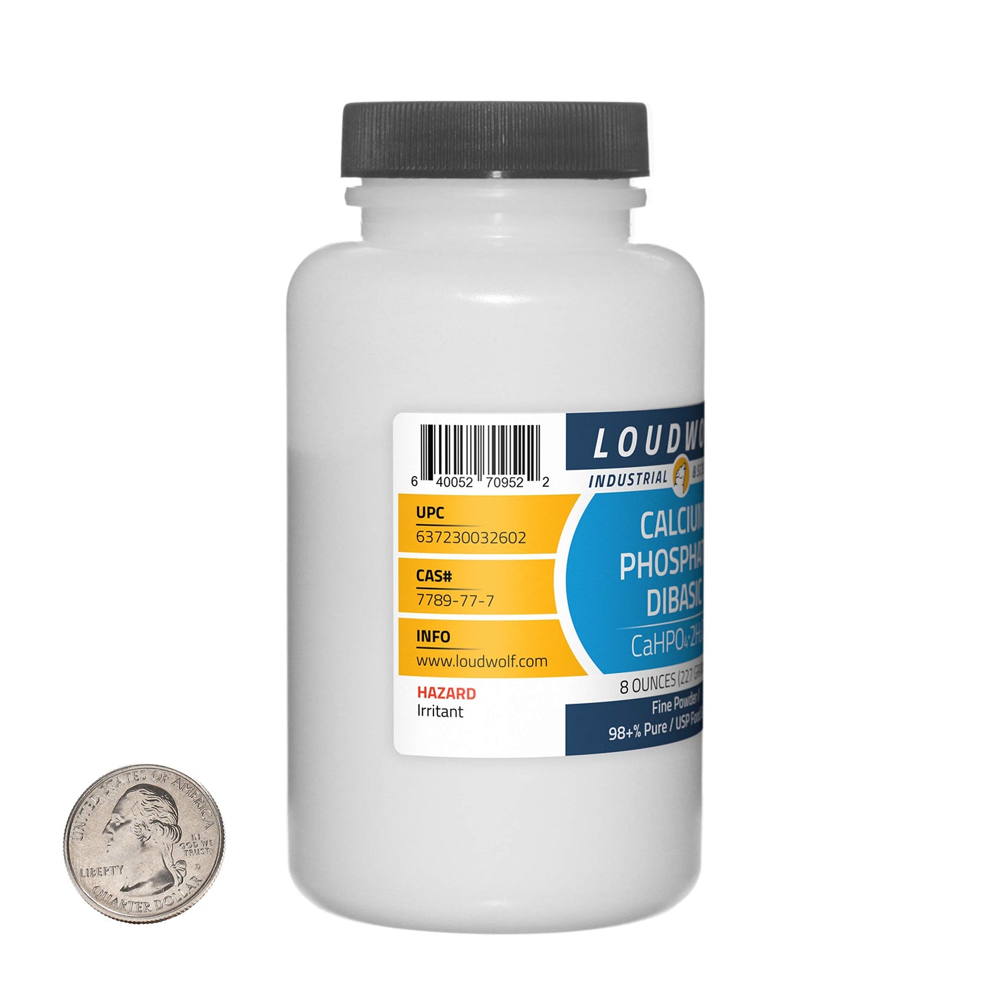Loudwolf Calcium Phosphate Dibasic Powder, 16 Ounces