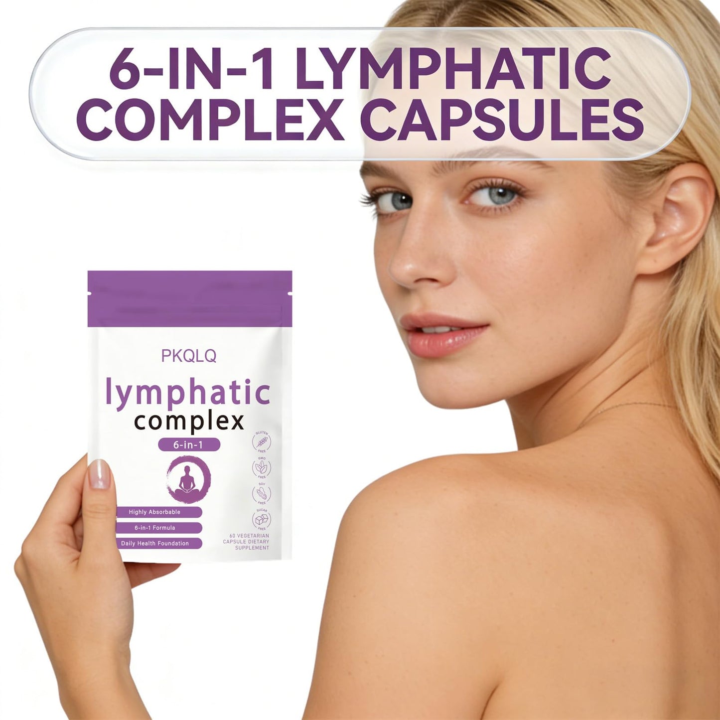WOJJ Lymphatic Complex 6-in-1 Formula 60 Capsules