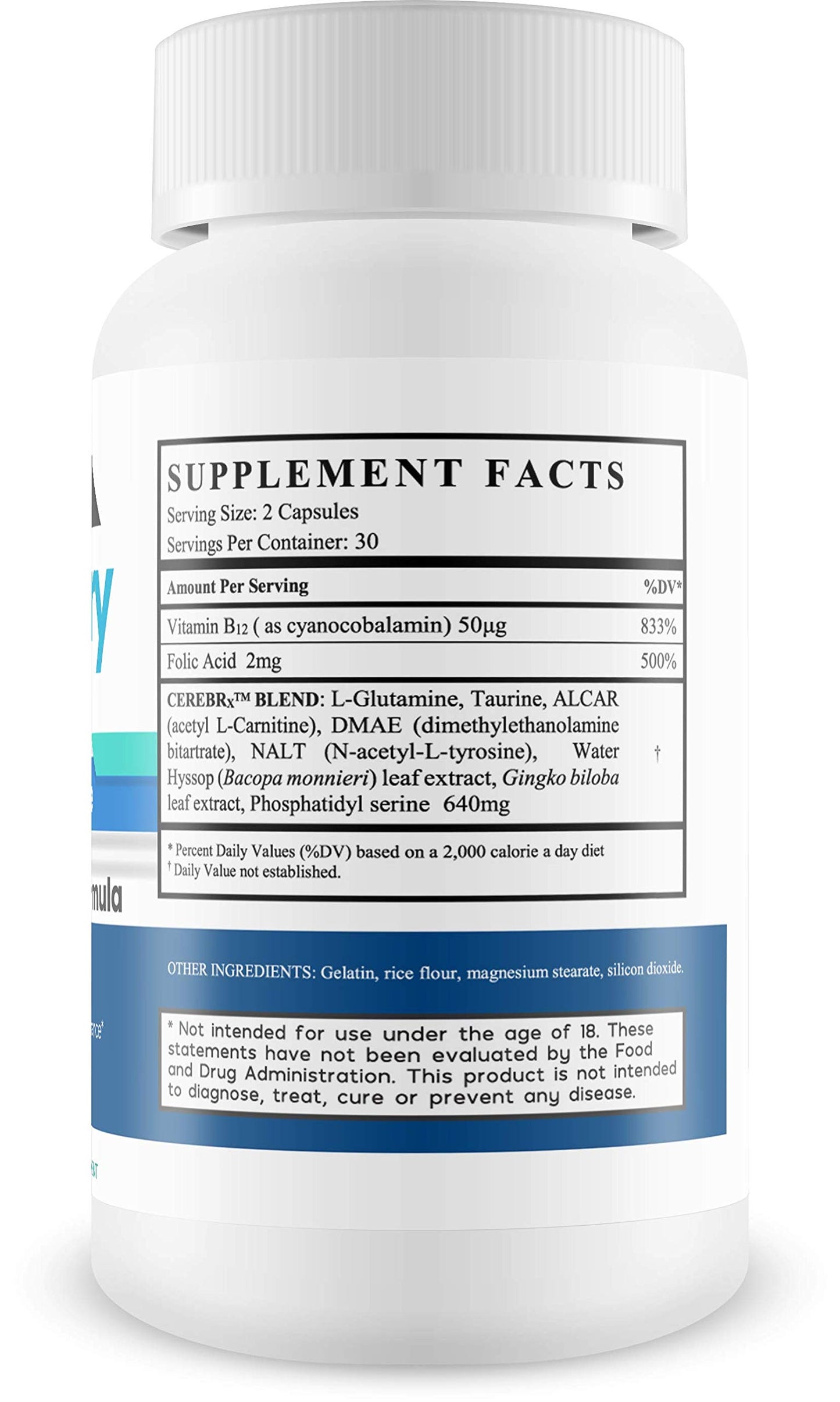 Silver Fox Supplements Memory Hack Acceleral Cognitive Brain Formula Capsule 1 Count