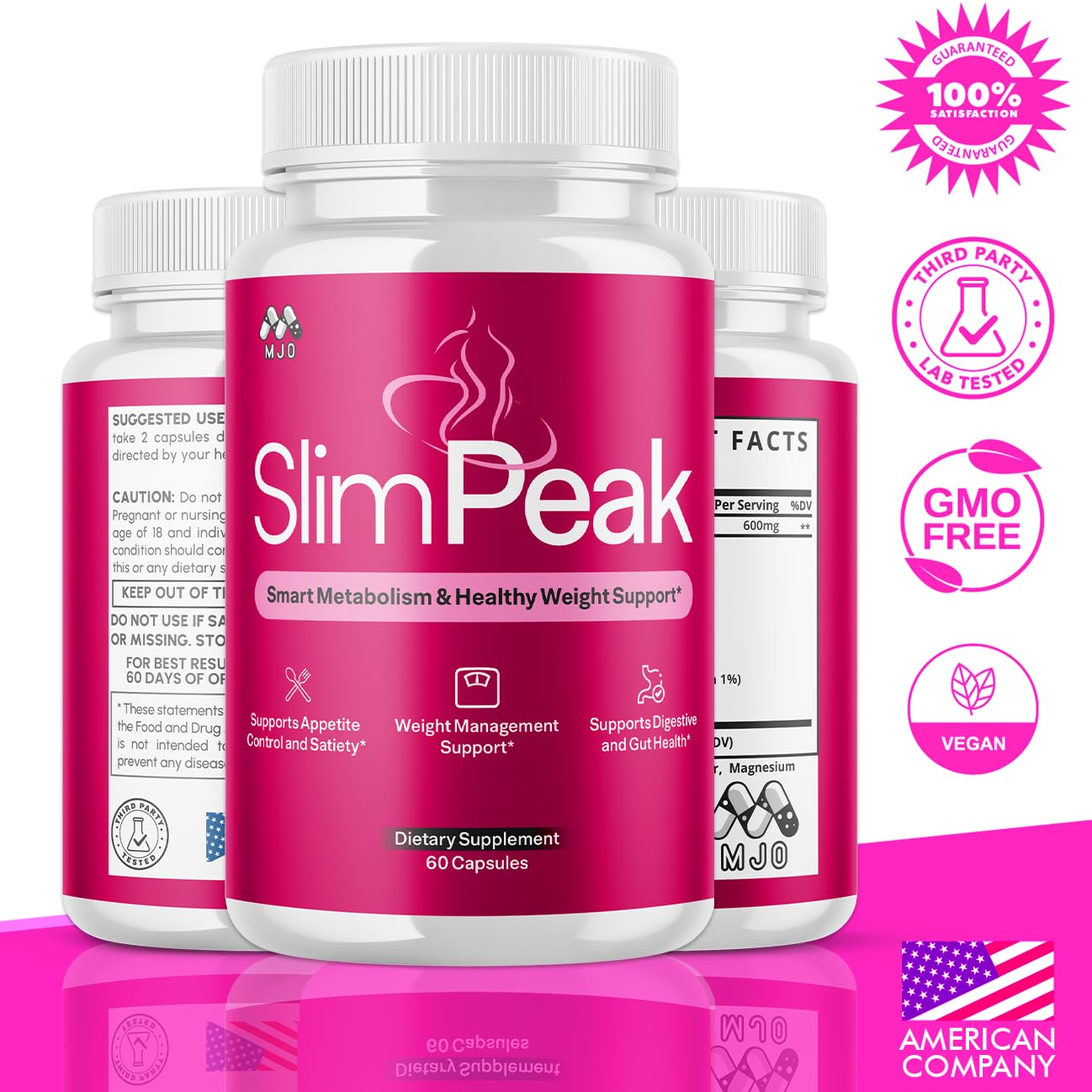 MJO Slim Peak Capsules 180 Capsules