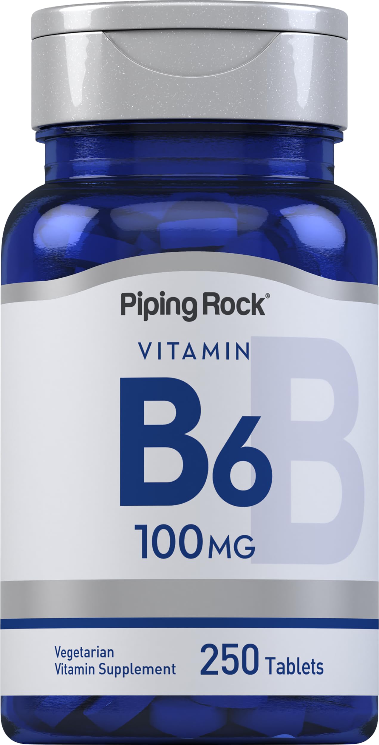 Piping Rock Vitamin B6 100mg Tablets, 250 Tablets