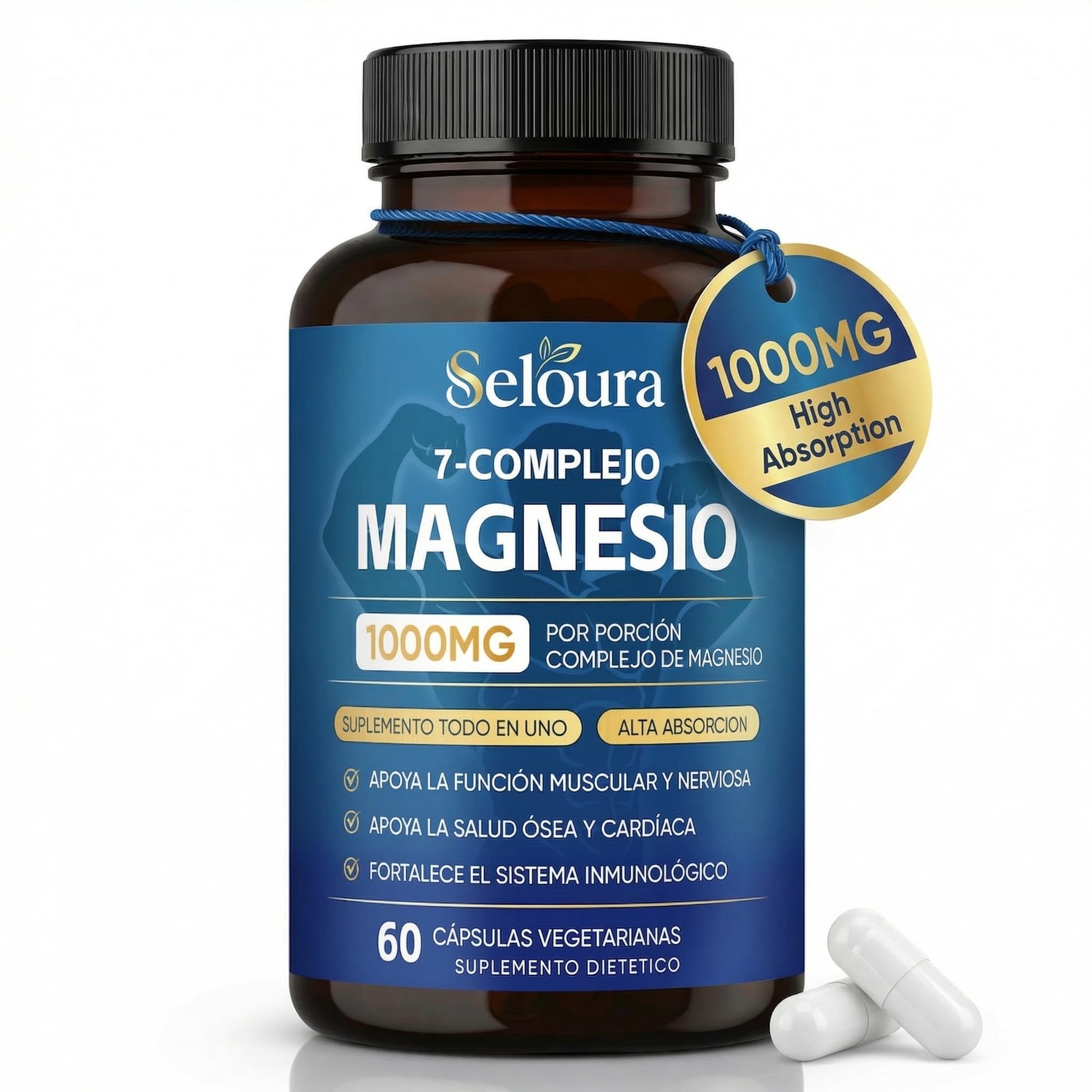 DOK Magnesium 7 Complex for Men Capsules, 60 Count
