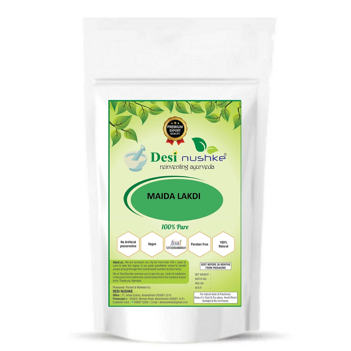 Desi Nushke Meda Lakdi Powder-Maida Lakdi Powder Powder 8.82 Ounce