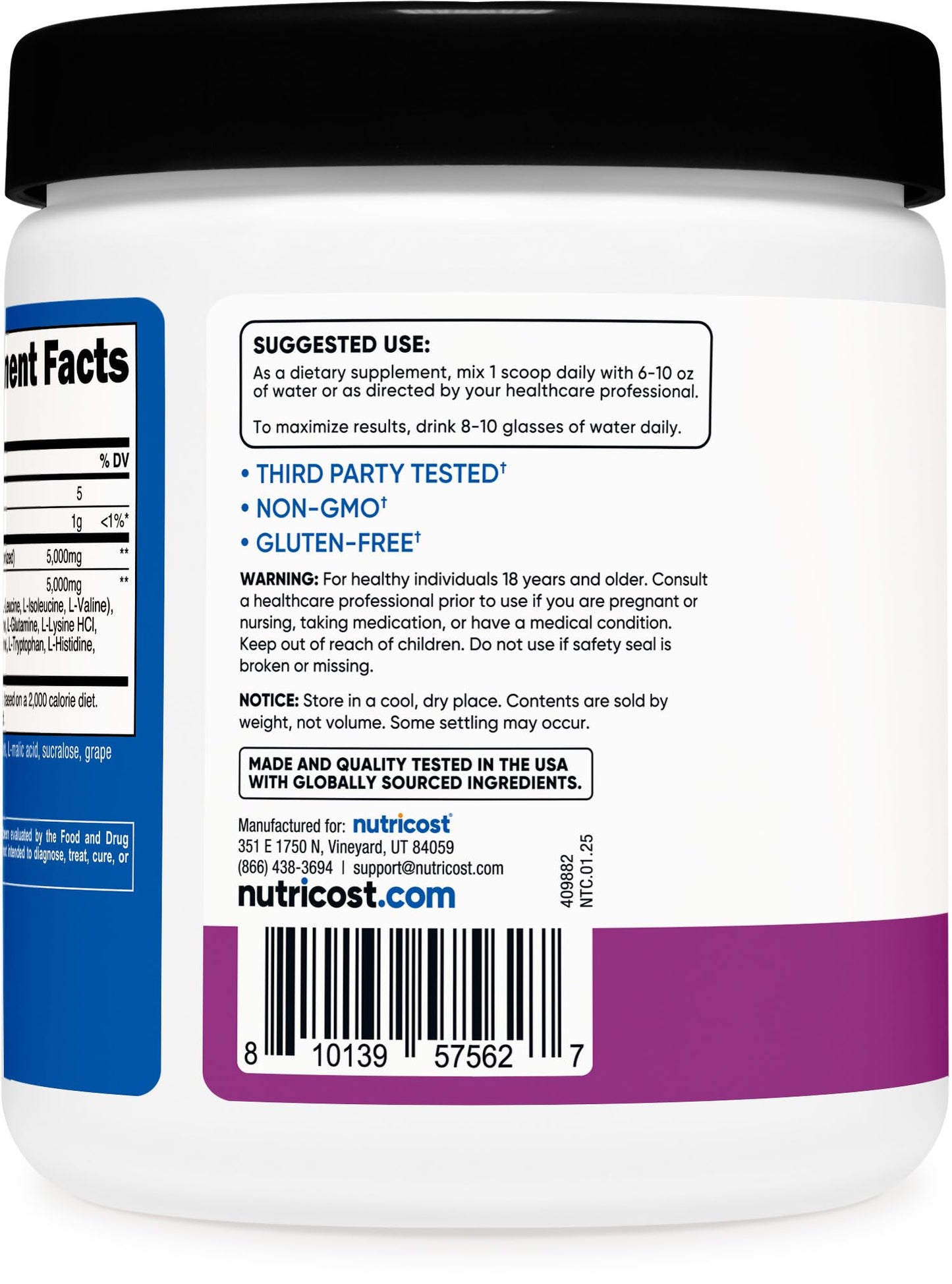 Nutricost Creatine + Aminos Powder 13.3 Ounce