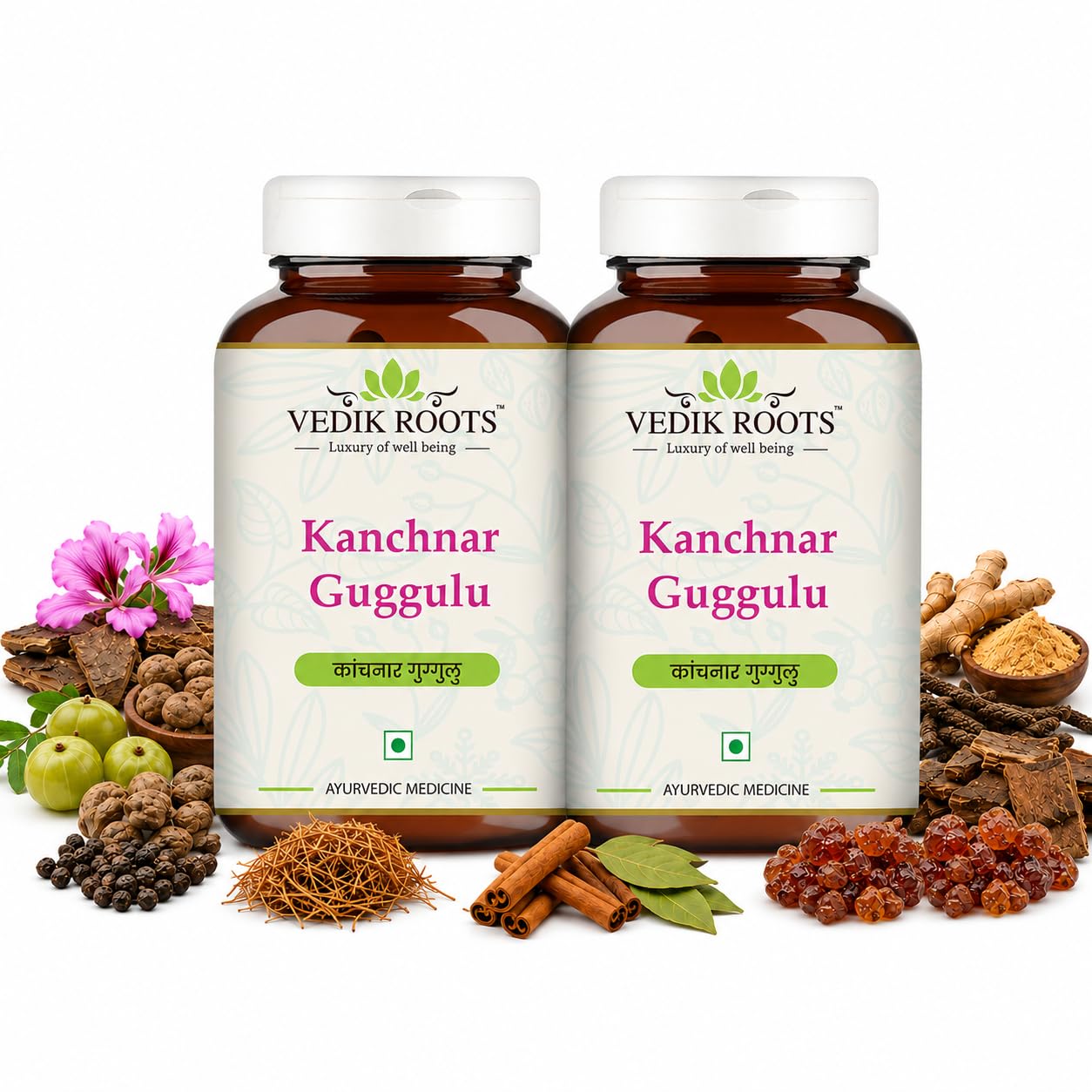 VEDIKROOTS Kanchnar Guggulu Capsule 1 Count