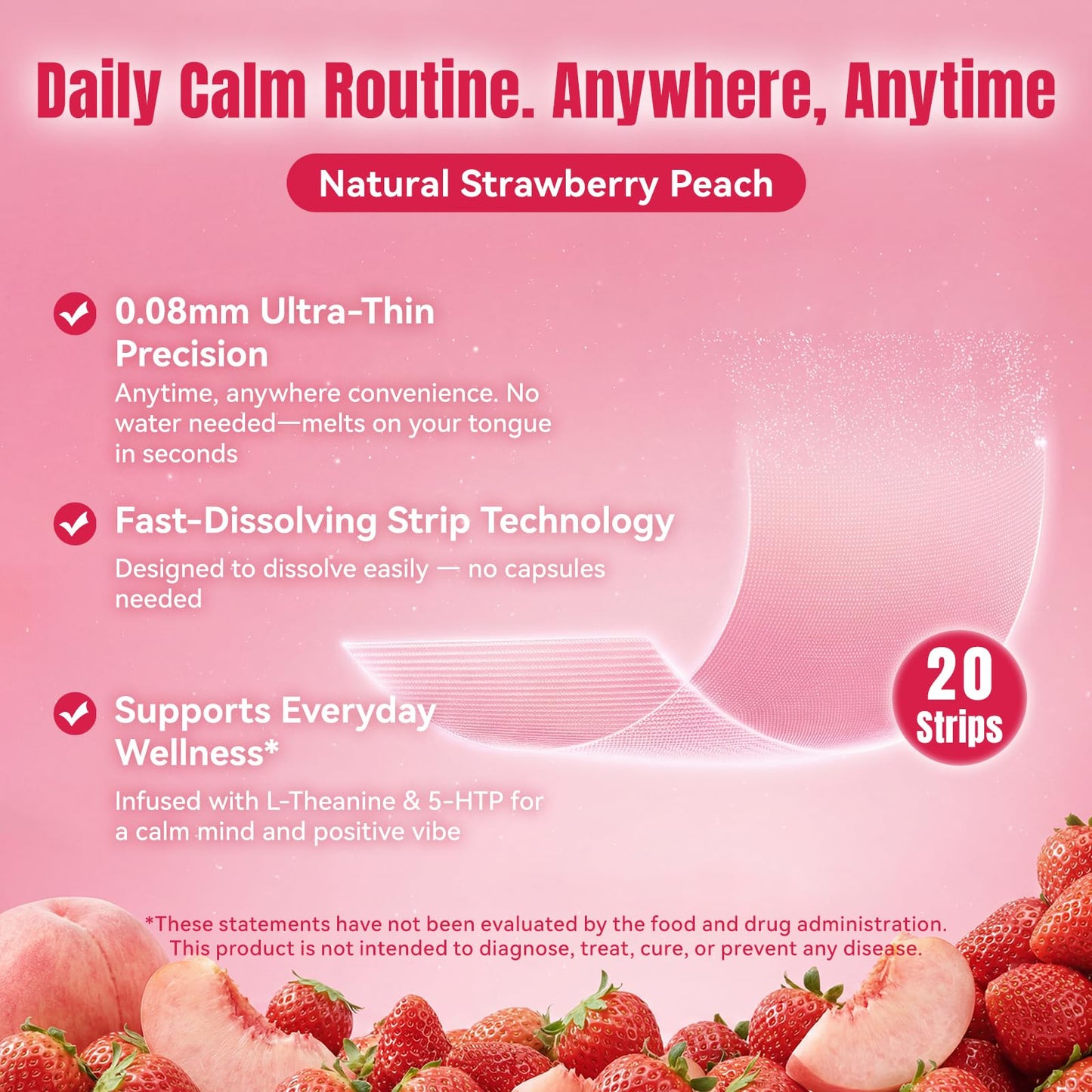 MIHIYO Mood Boost Strips Tablet 20-Count