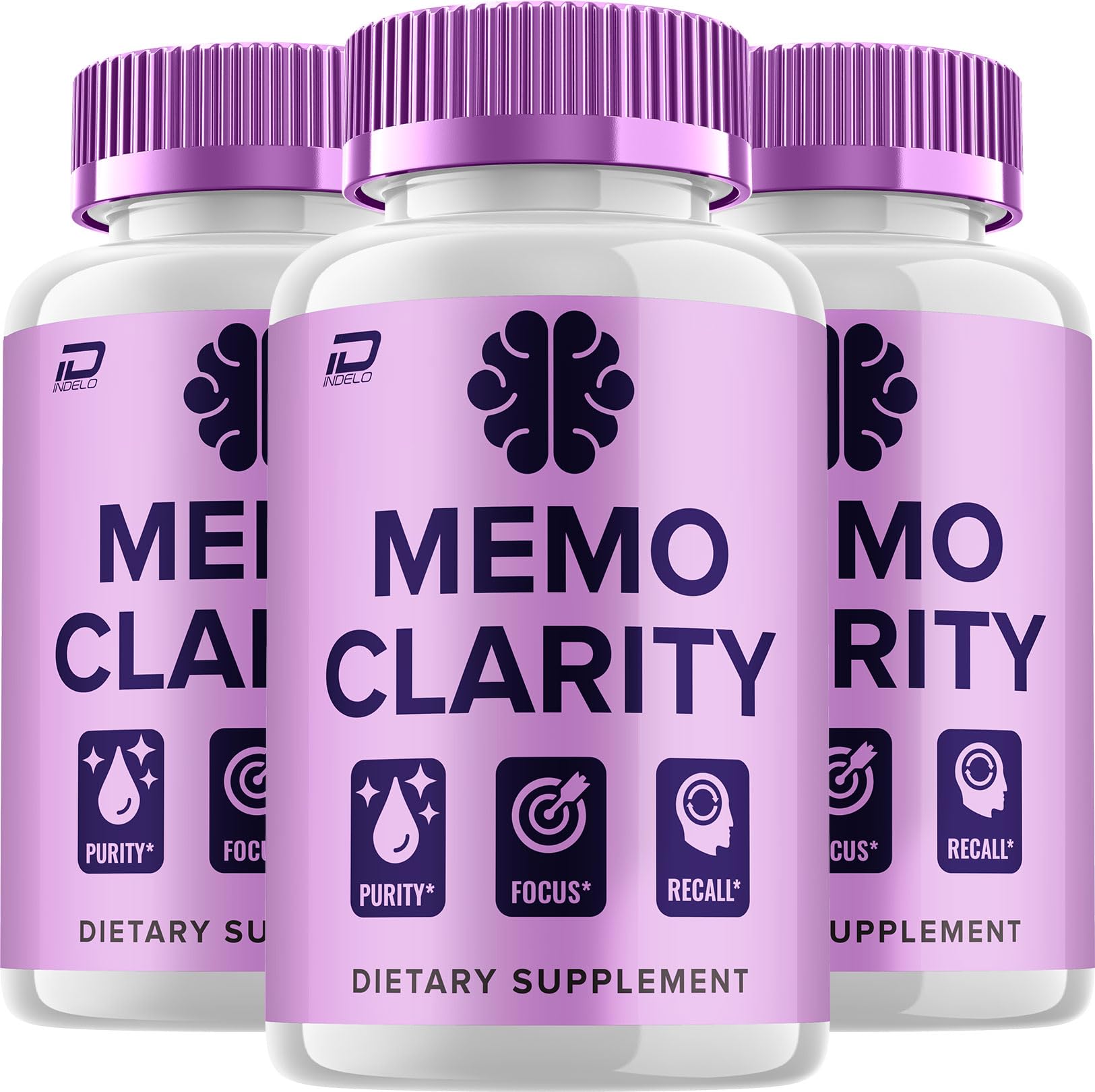 Indelo Memo Clarity Supplement Capsules, 180 Capsules