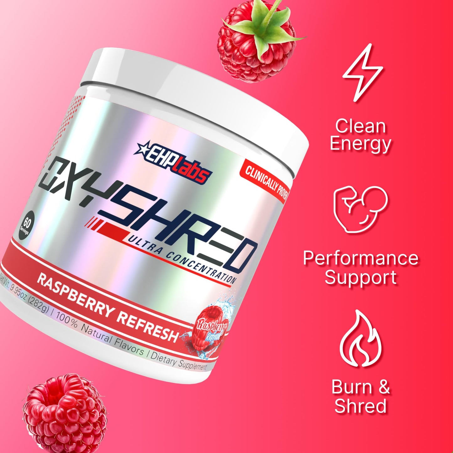 EHP Labs OxyShred Pre Workout Powder, 11.89 Ounce