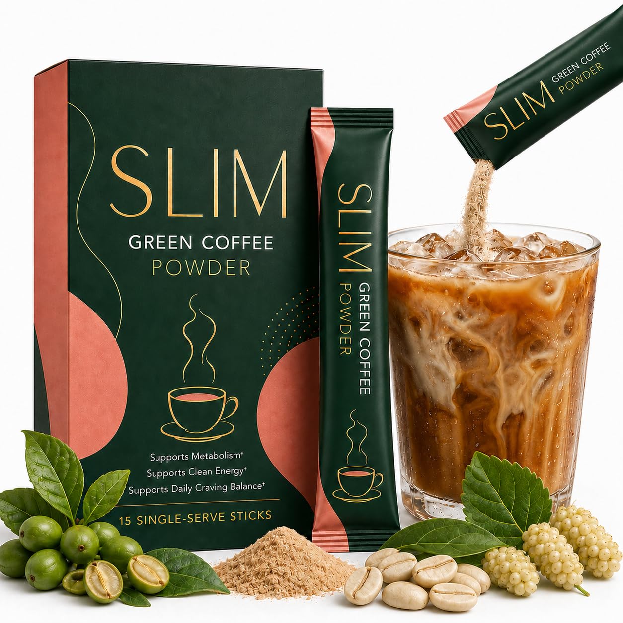 98.4% Beilingmei Slim Green Coffee Extract Powder 3.15 oz
