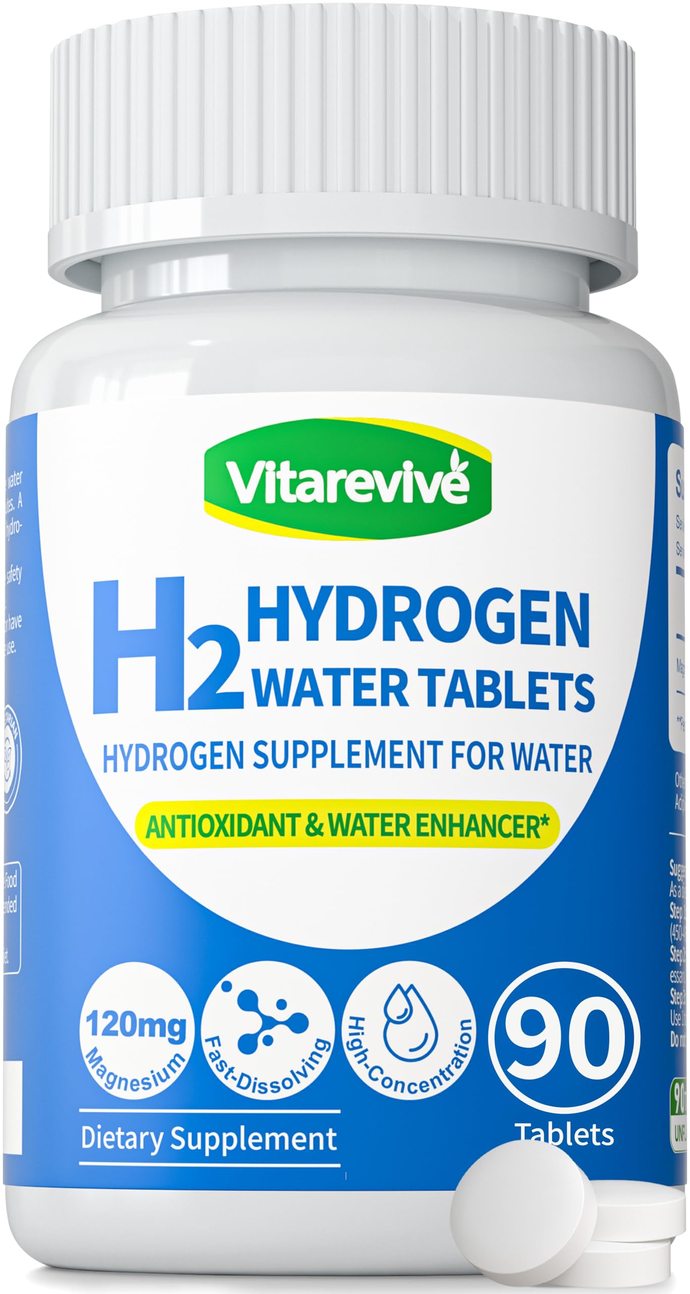 Vitarevive Hydrogen Water Tablets 90 Count