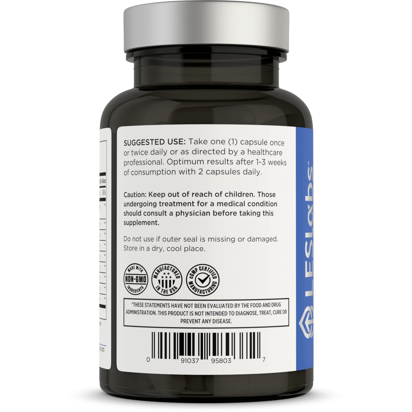 LES Labs Prostate Health Prostate Support, Urinary Tract Health, Fewer Bathroom Visits & Improved Sleep, Saw Palmetto, Pygeum, Beta Sitosterol & Nettle Root, Non-GMO, 60 Capsules