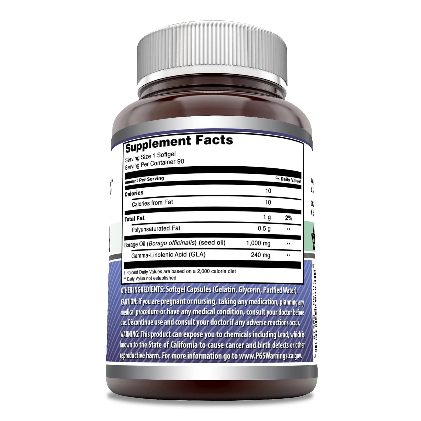 Amazing Nutrition Borage Oil Supplement Softgels 1 Count