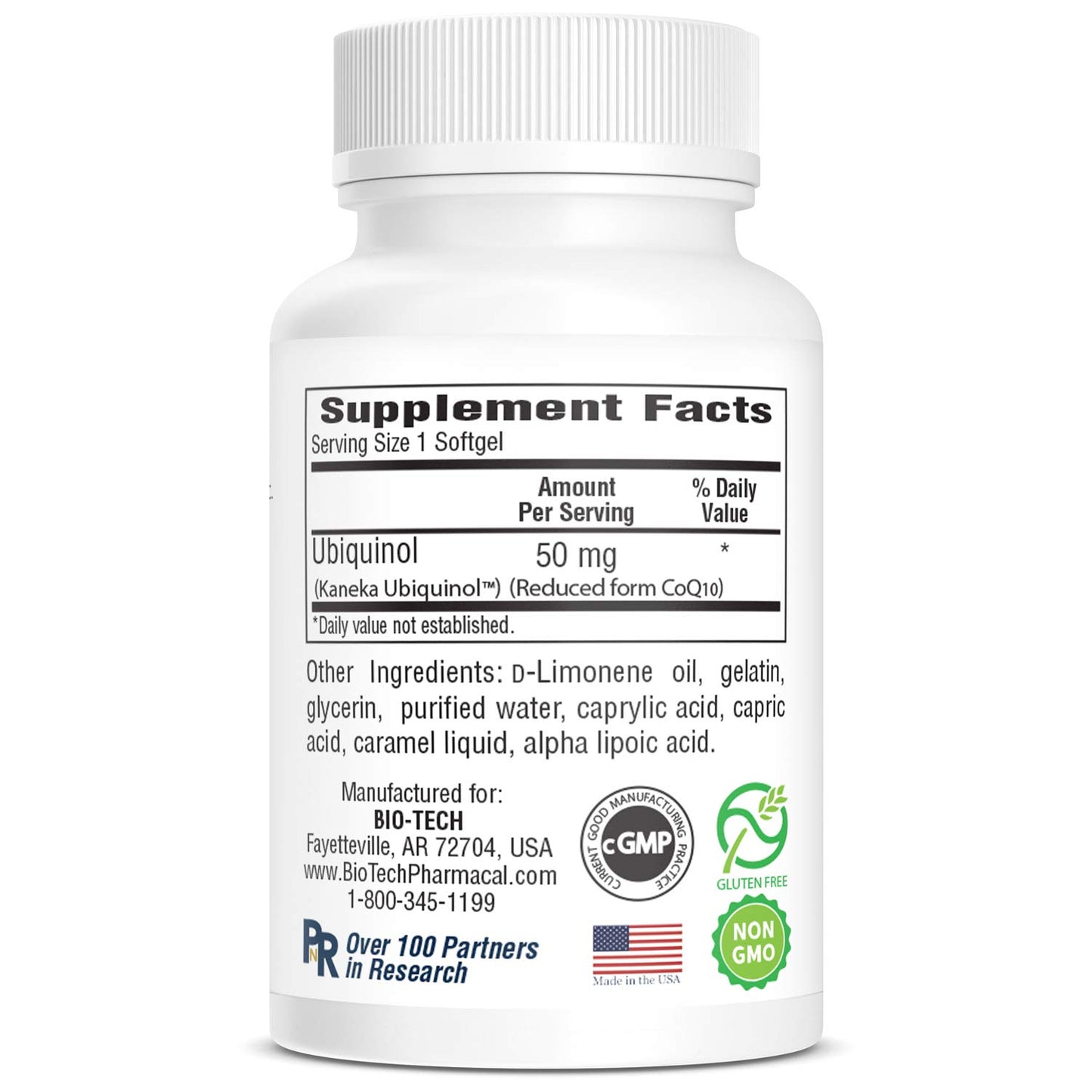Bio-Tech Pharmacal Ubiquinol (CoQH-CF) Softgels 90