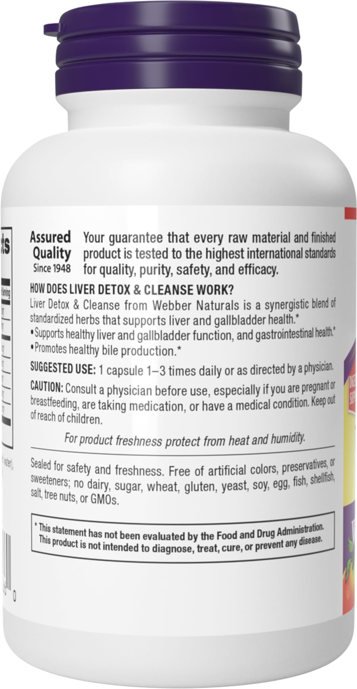 Webber Naturals Milk Thistle Liver Detox & Cleanse 90 Capsules