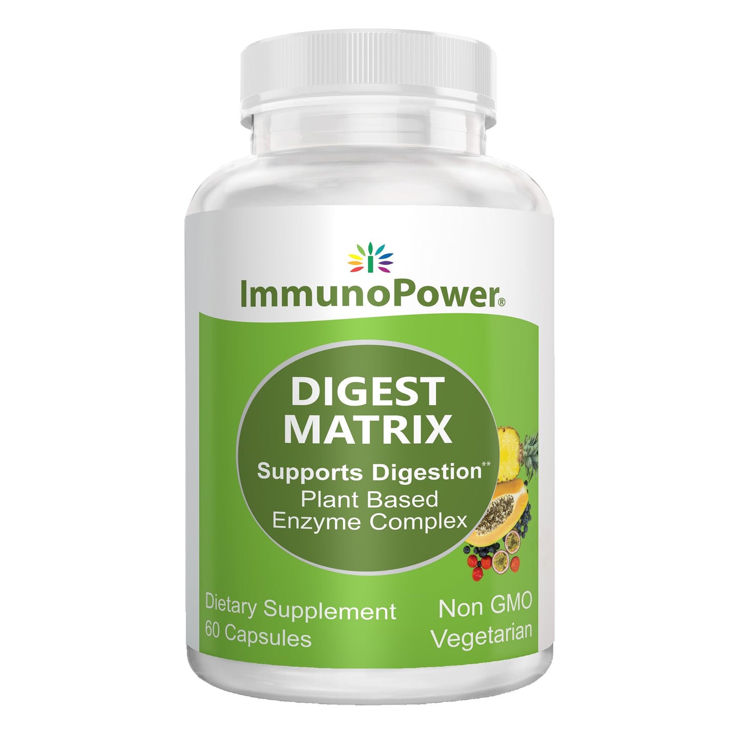 ImmunoPower Digest Matrix with 18 All-Natural Enzymes 60 Capsules