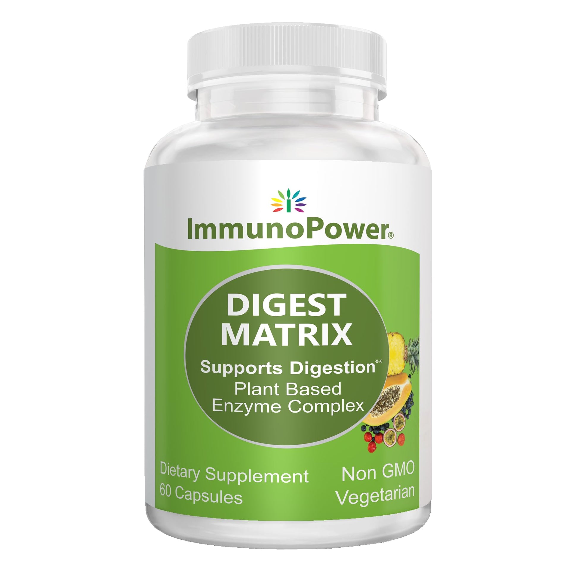 ImmunoPower Digest Matrix with 18 All-Natural Enzymes 60 Capsules