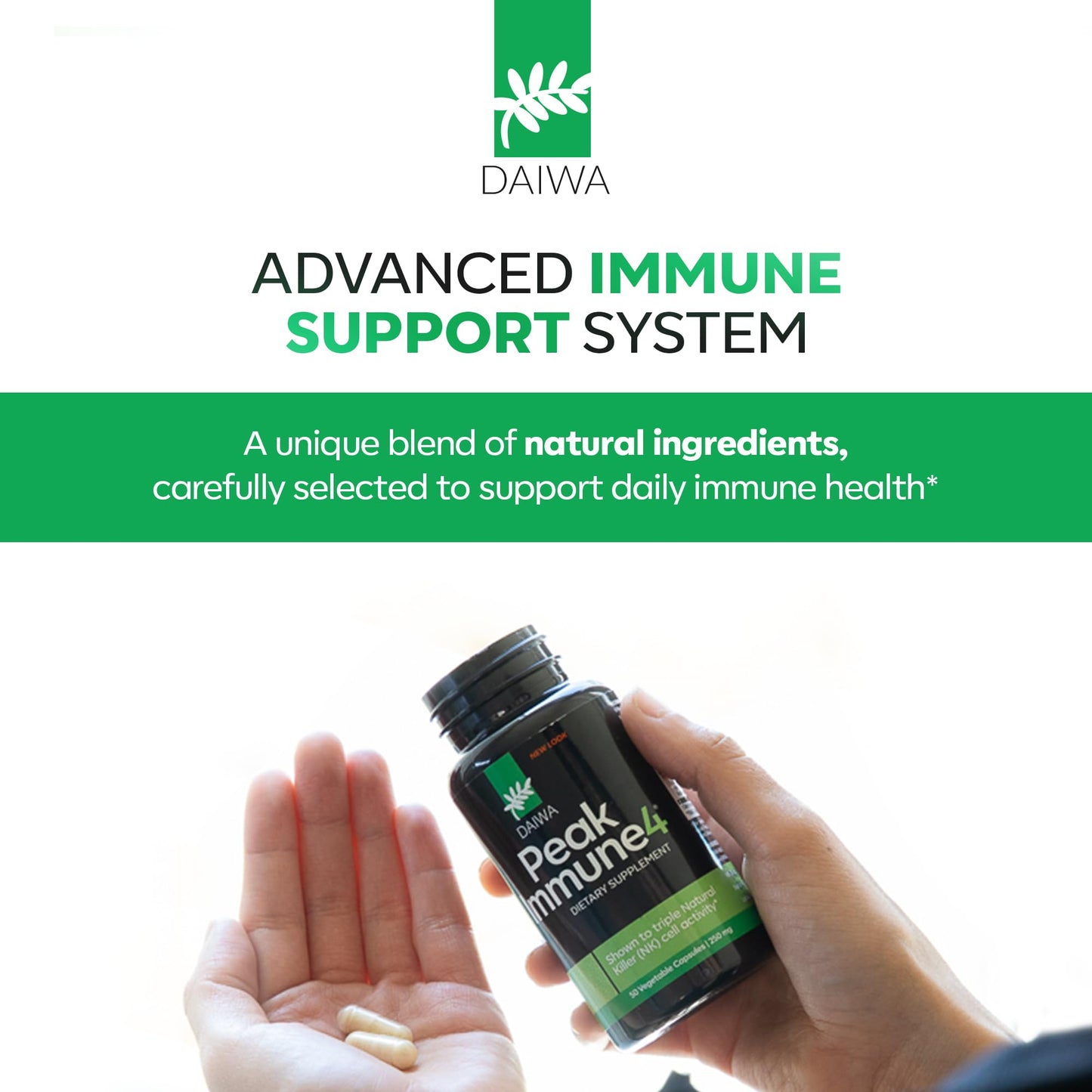 Daiwa Health Development PeakImmune4 Capsules 50 Count