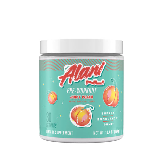 Alani Nu Pre Workout Powder Juicy Peach, 10.37 oz