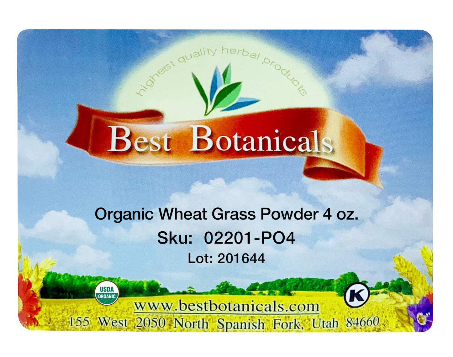 Best Botanicals Wheat Grass Powder 4 oz