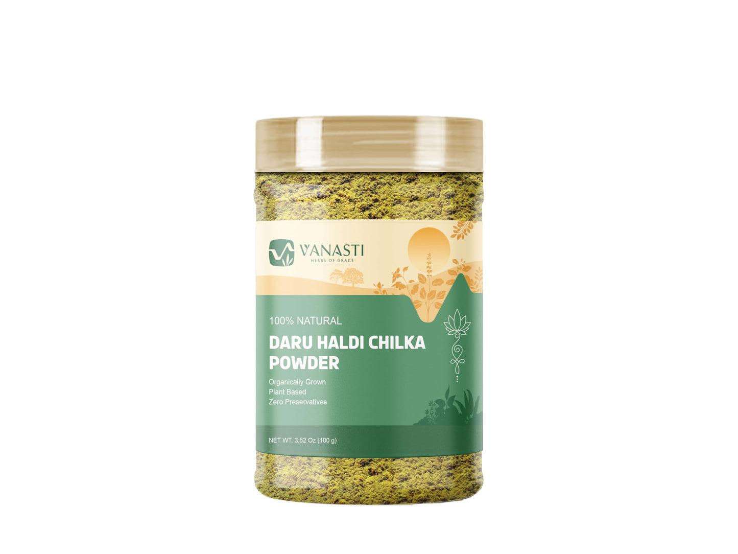 VANASTI Daru Haldi Chilka Powder Berberis Aristata, 3.11 Ounce