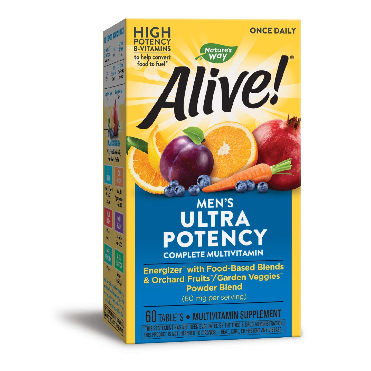 Nature's Way Alive Once Daily Men's Multi Ultra Potency Tablet, 60 Count