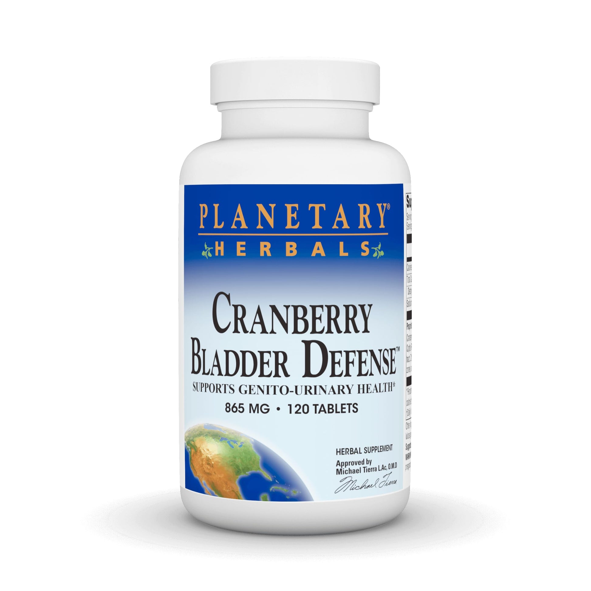 Planetary Herbals Cranberry Bladder Defense 865mg Tablet, 120 Tablets