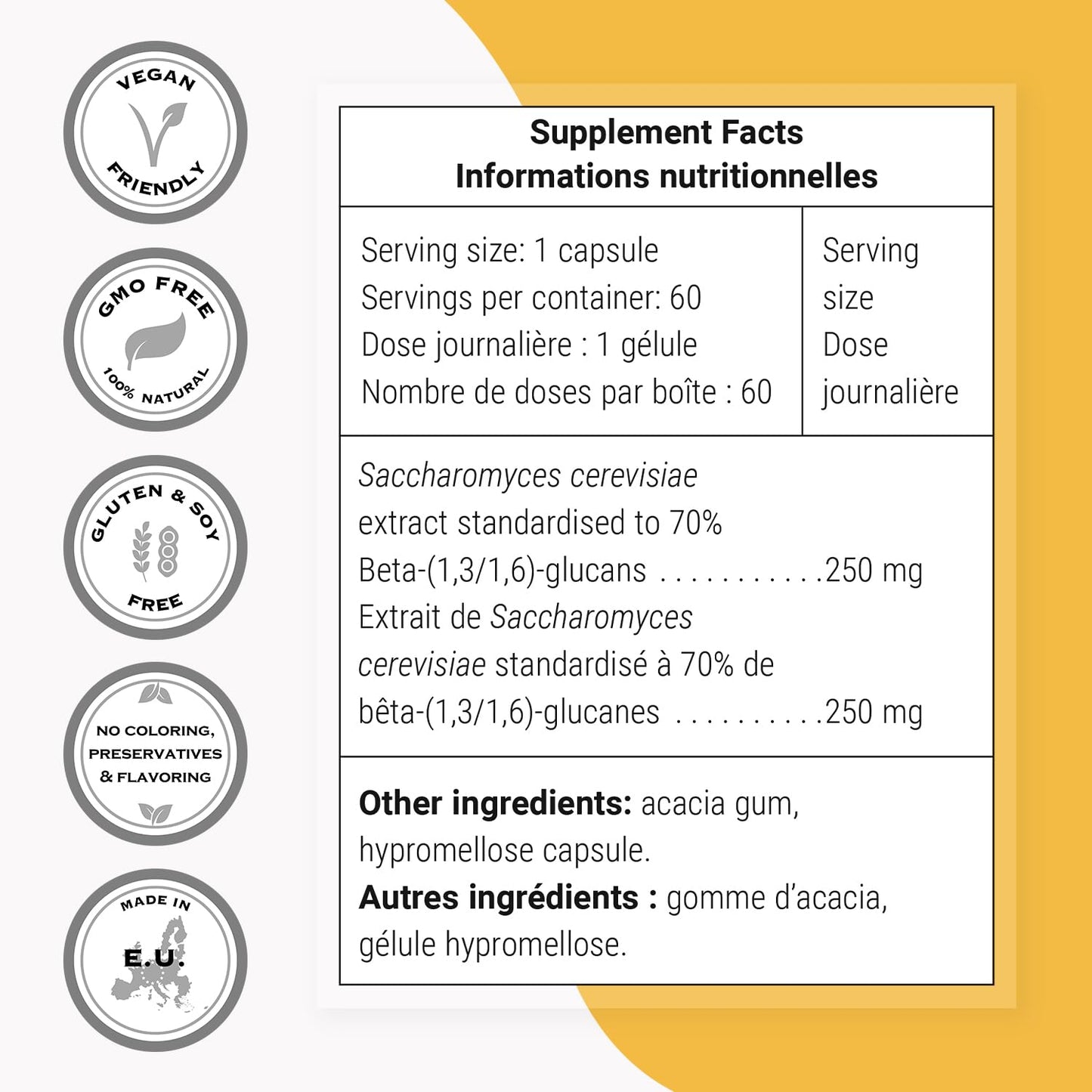 Supersmart Beta Glucan Supplement 250mg Capsule, 60 Vegetarian Capsules