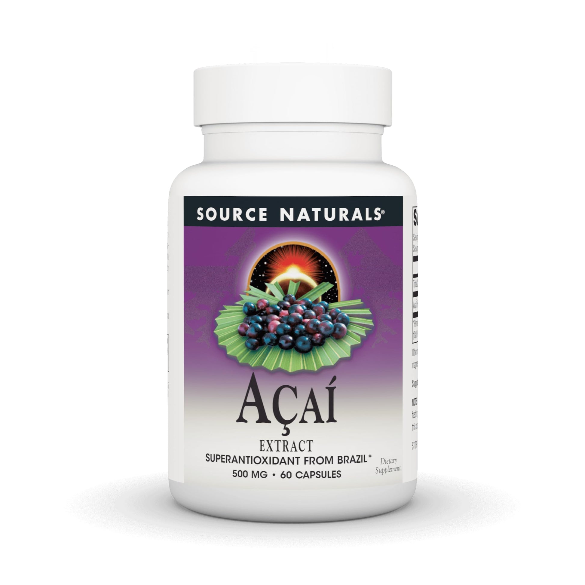 Source Naturals Acai Extract 500 mg Capsule, 60 Capsules