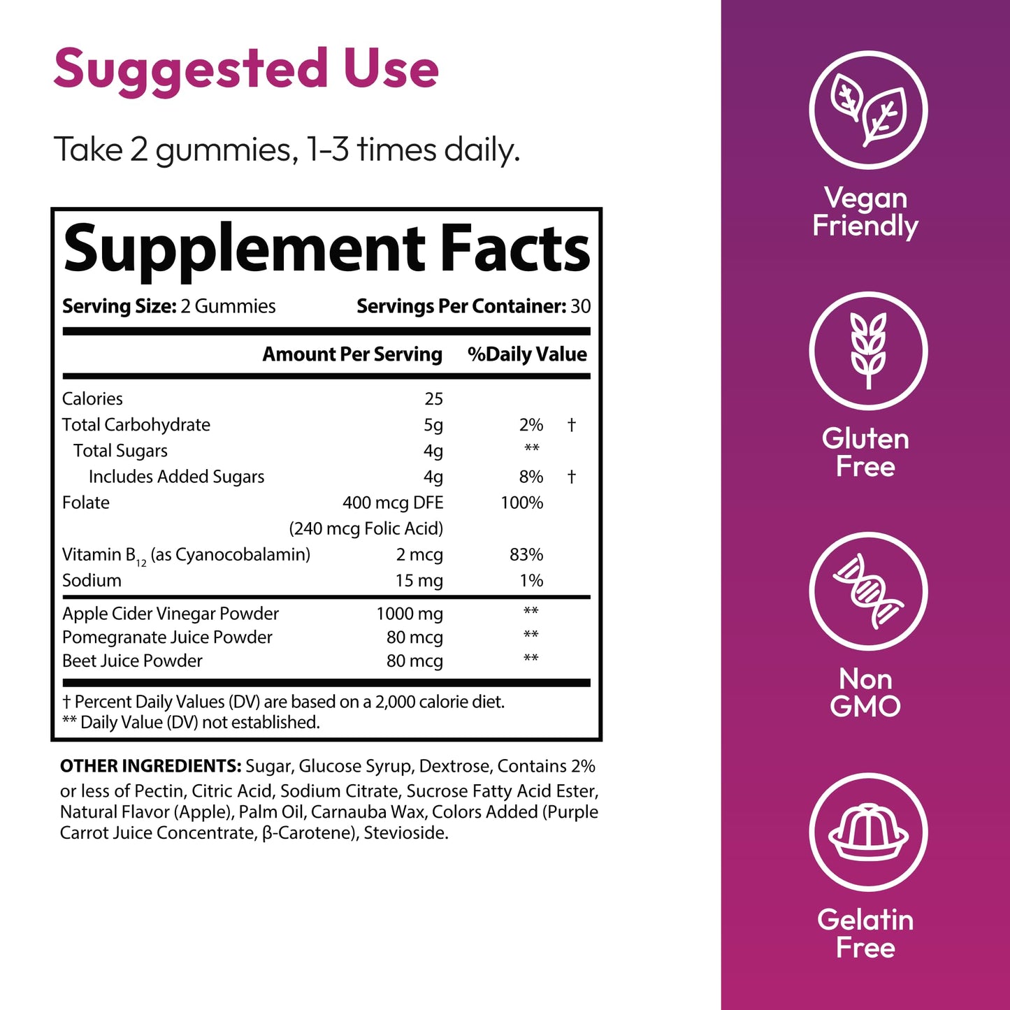 Justified Laboratories Bliss Keto ACV Gummies Gummy 60 Count