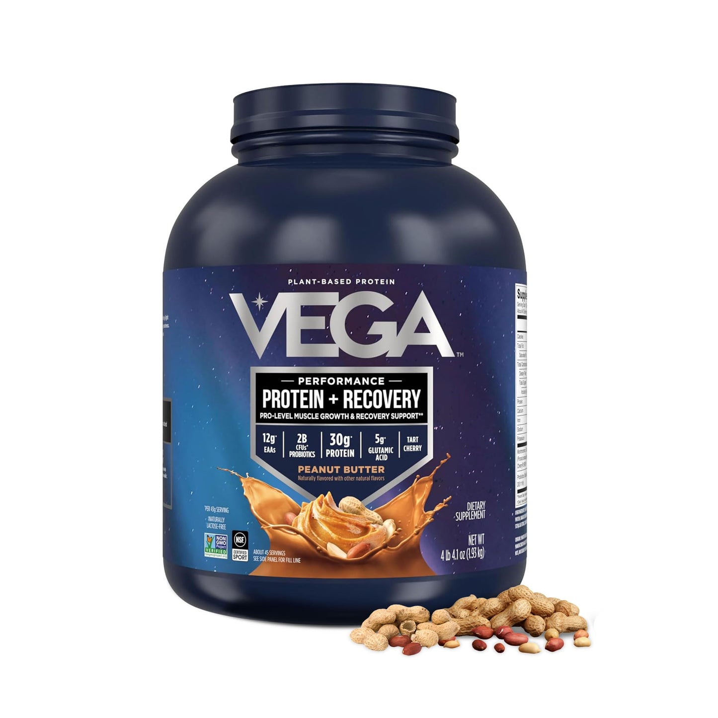 Vega Protein + Recovery, Peanut Butter Powder 68.1