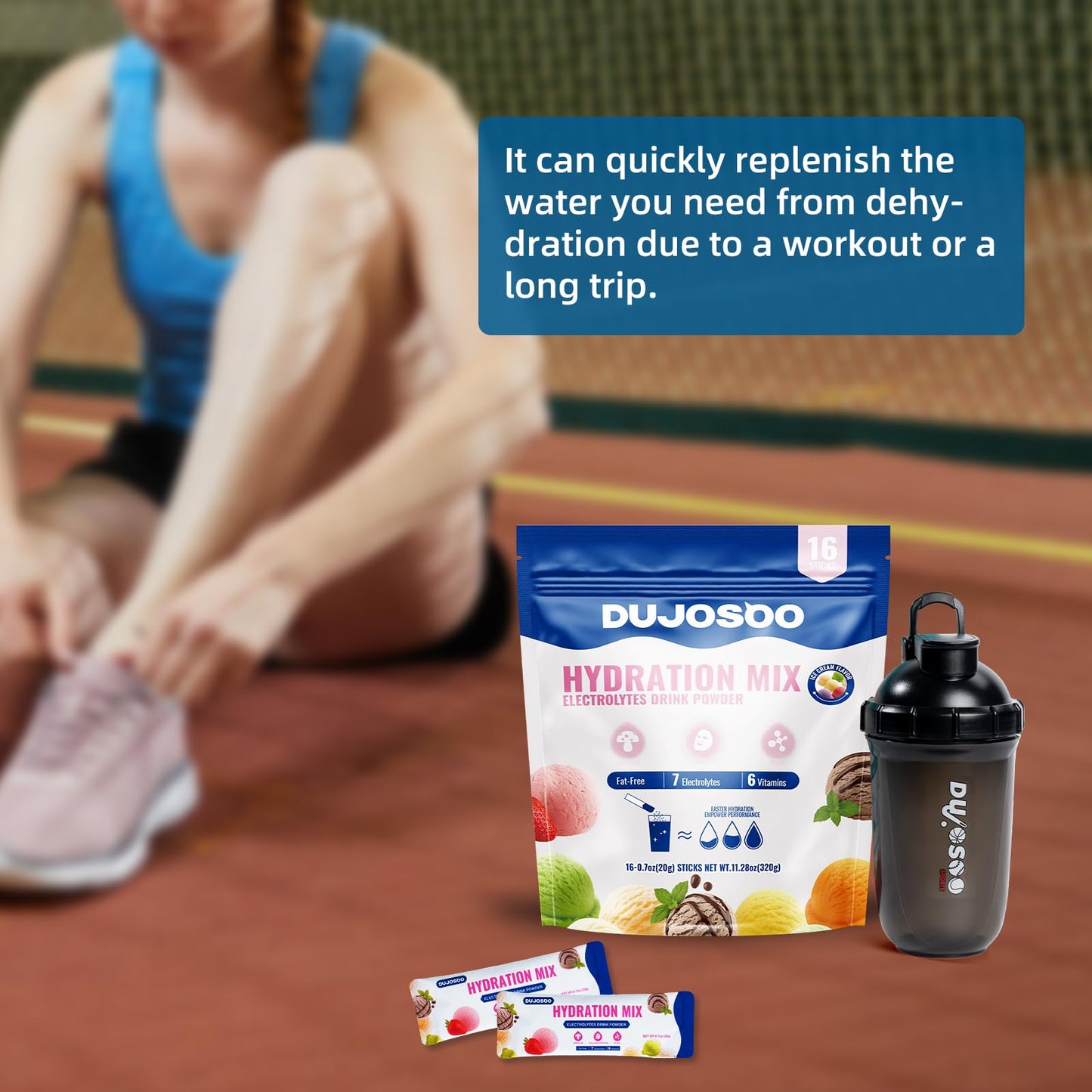 Dujosoo Electrolyte Powder 11.36 Ounce