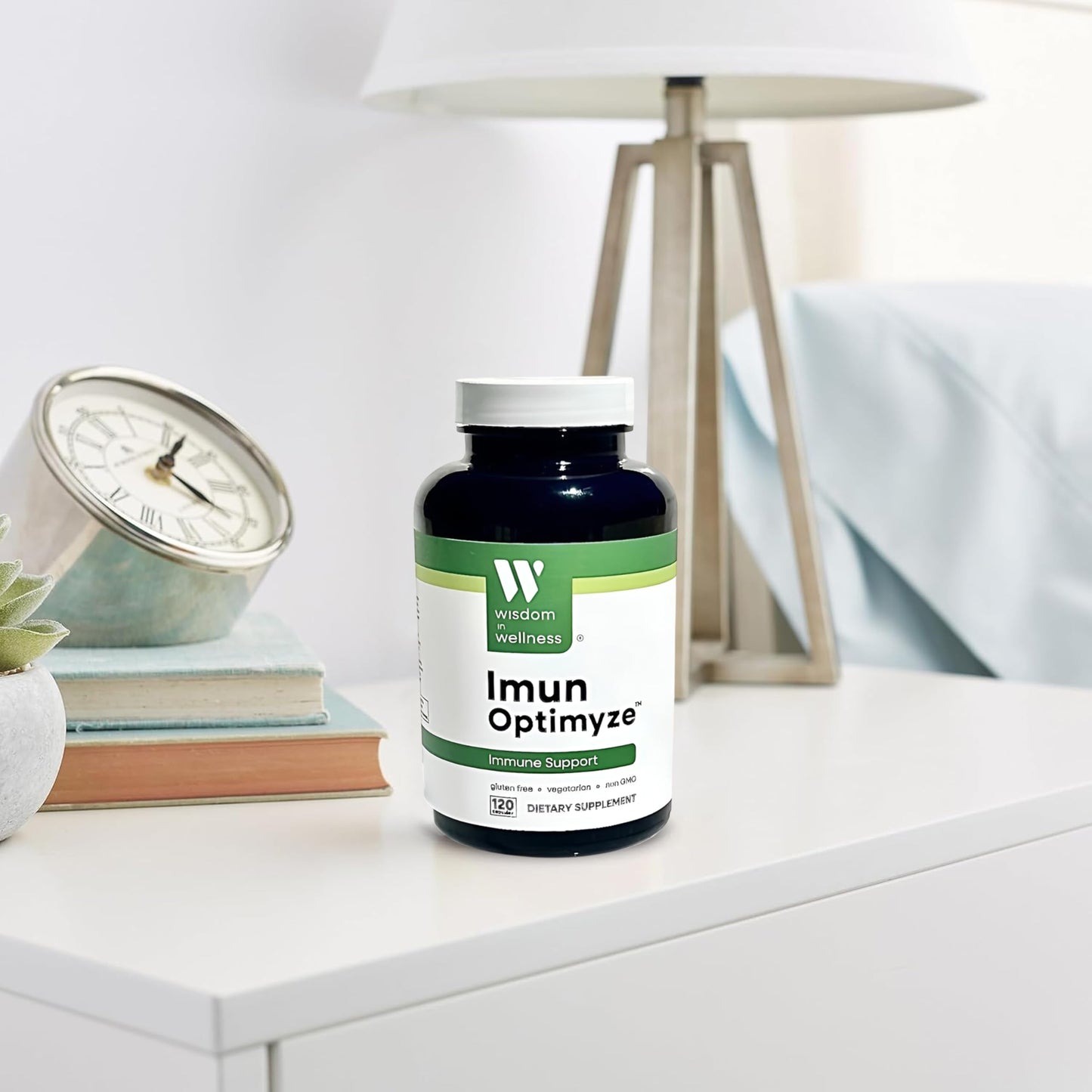 Wisdom In Wellness Imun Optimyze Immune System Support Supplement Immune Balance Complex with Multivitamins, 120 Capsules
