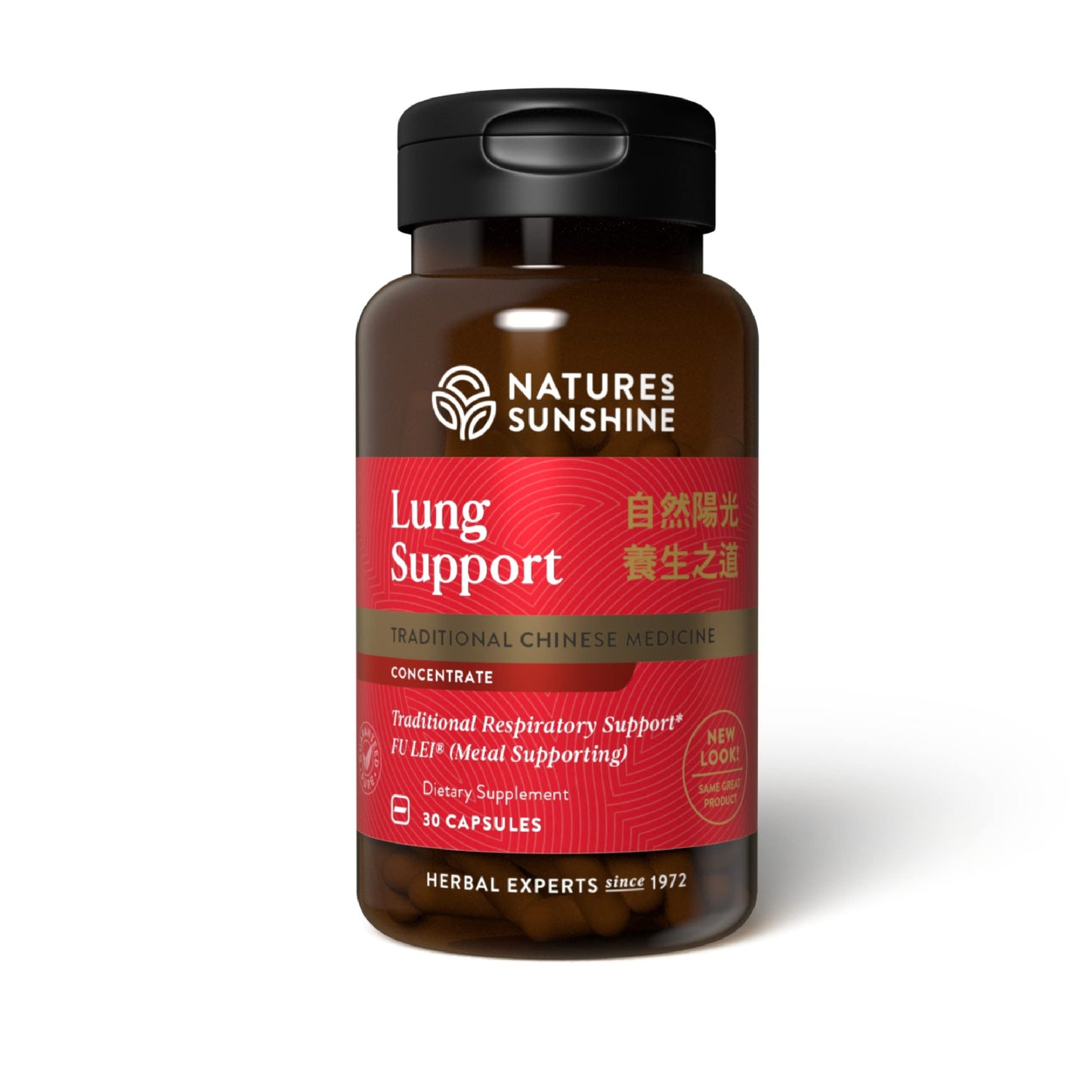 Nature's Sunshine Lung Support Chinese TCM Concentrate Capsules, 30 Capsules