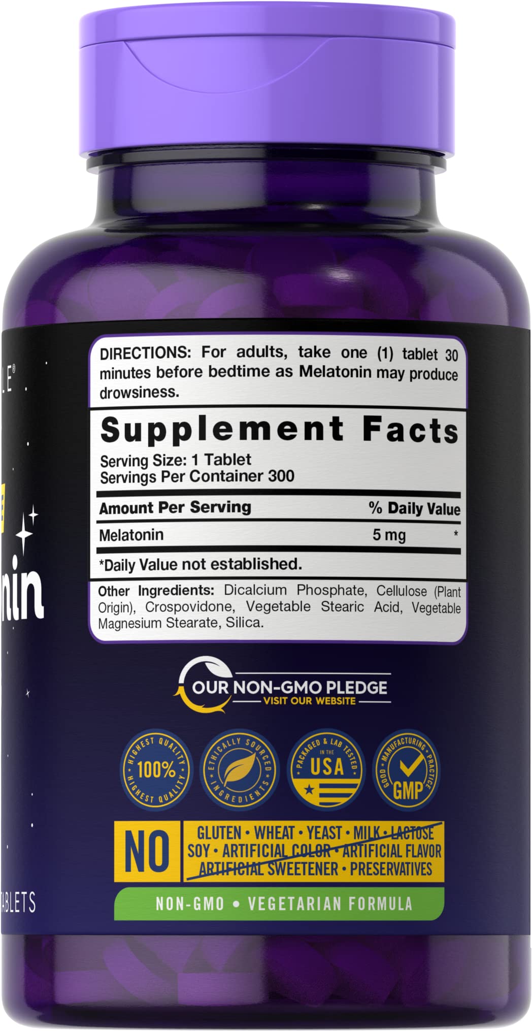 Carlyle Melatonin 5mg Tablet, 300 Tablets
