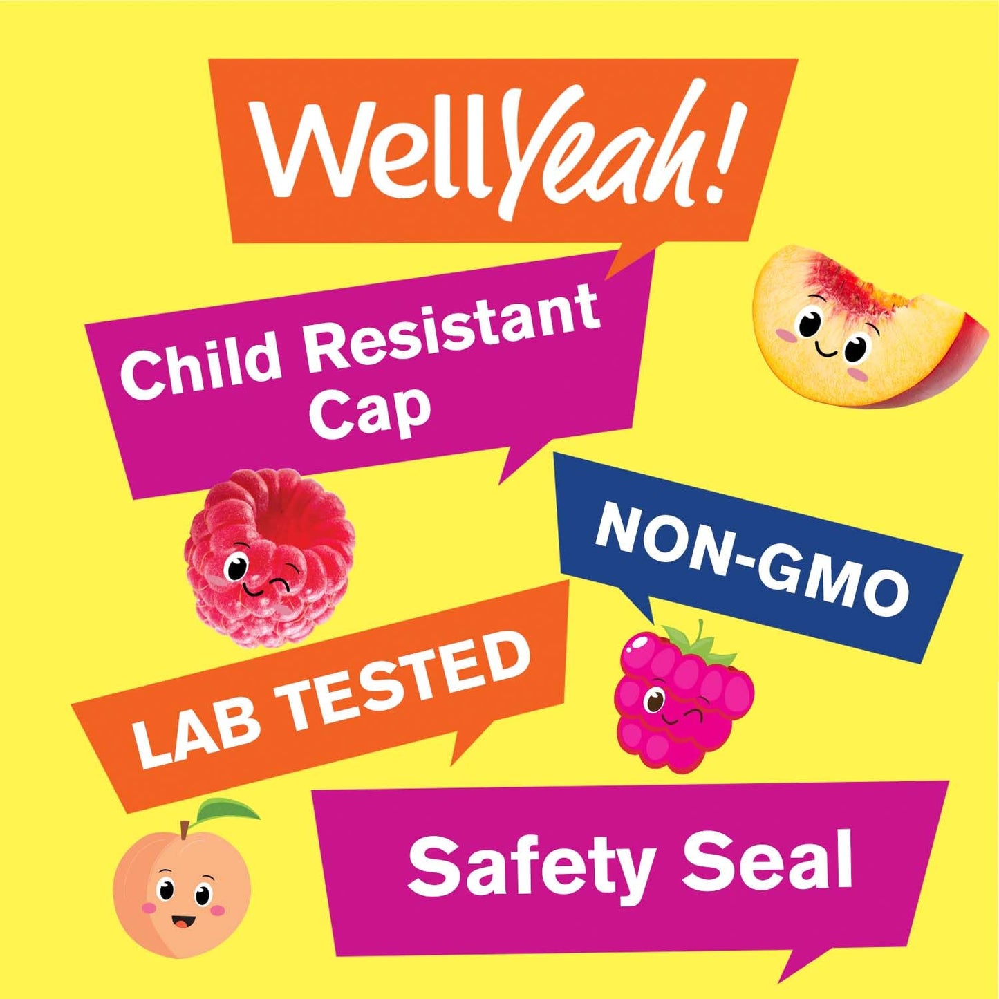 WellYeah Magnesium Citrate Gummies for Kids Gummy, 60 Count