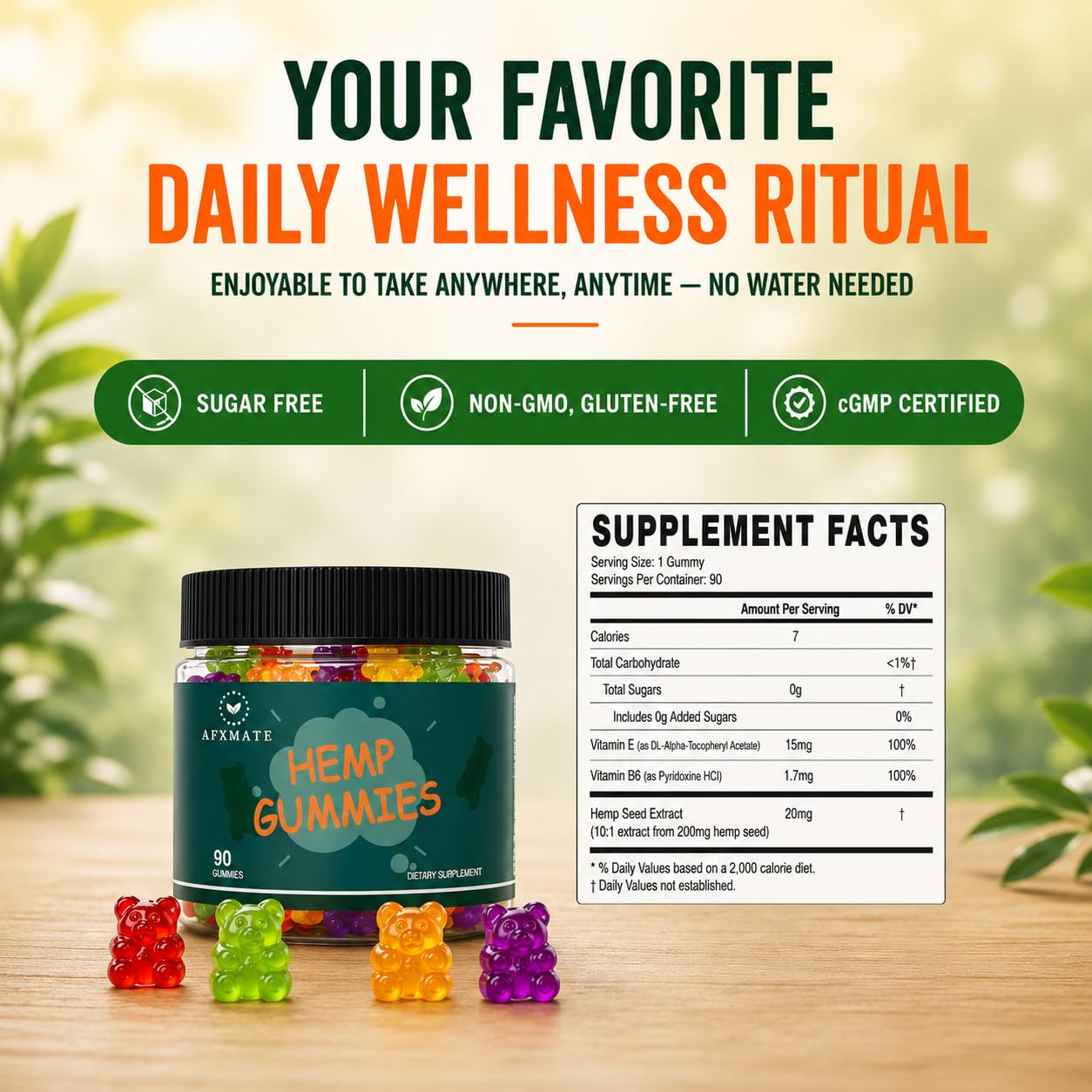 AFXMATE Hemp Gummies 90 Gummies