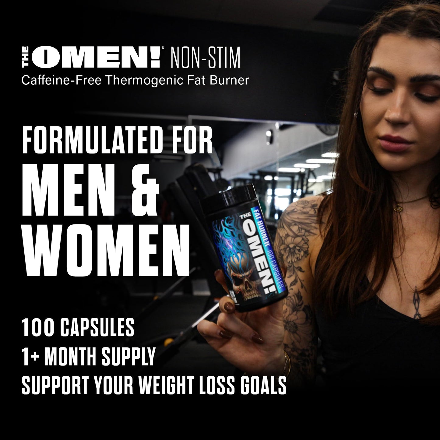 JNX SPORTS The Omen! Non-Stim Fat Burner Thermogenic 100 Capsules