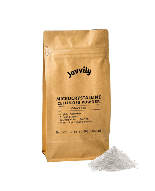 Jovvily Microcrystalline Cellulose Powder, 1 lb Pack of 5, 80