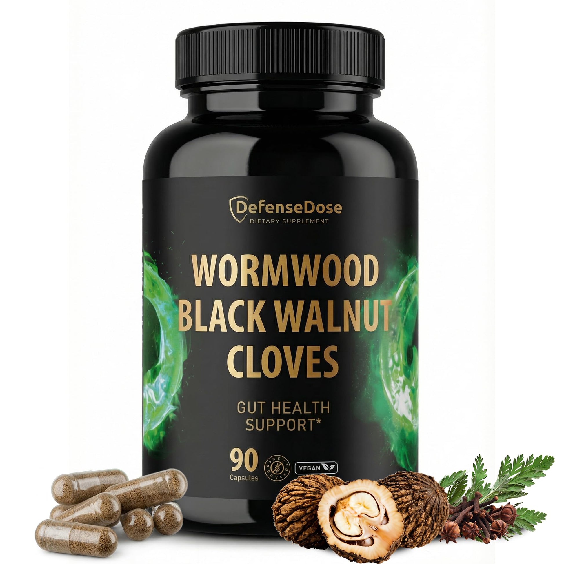 Defense Dose Wormwood Black Walnut Clove Cleanse Capsule 90 Count