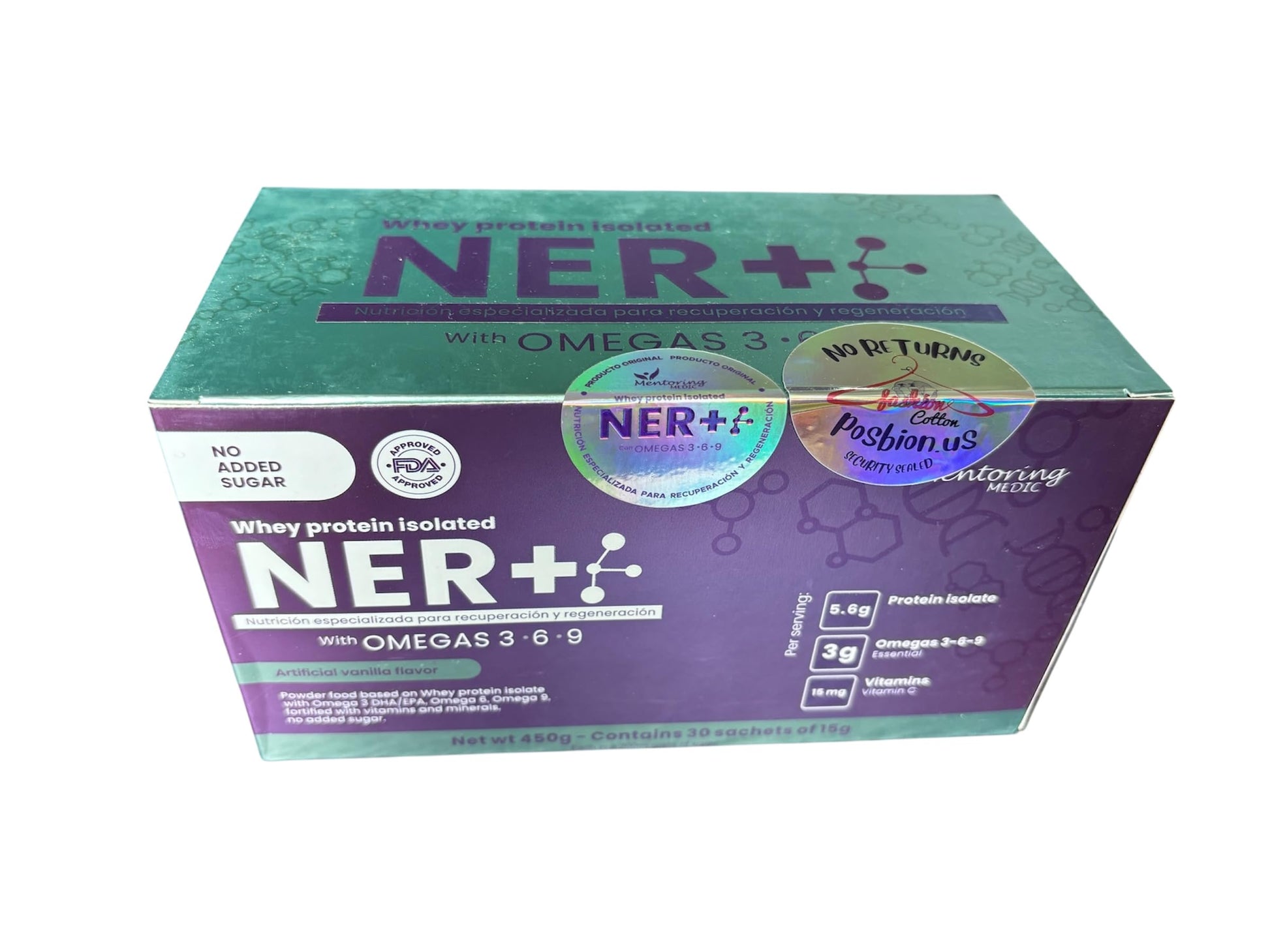 NER+ Whey Protein Isolate Powder, 1 oz