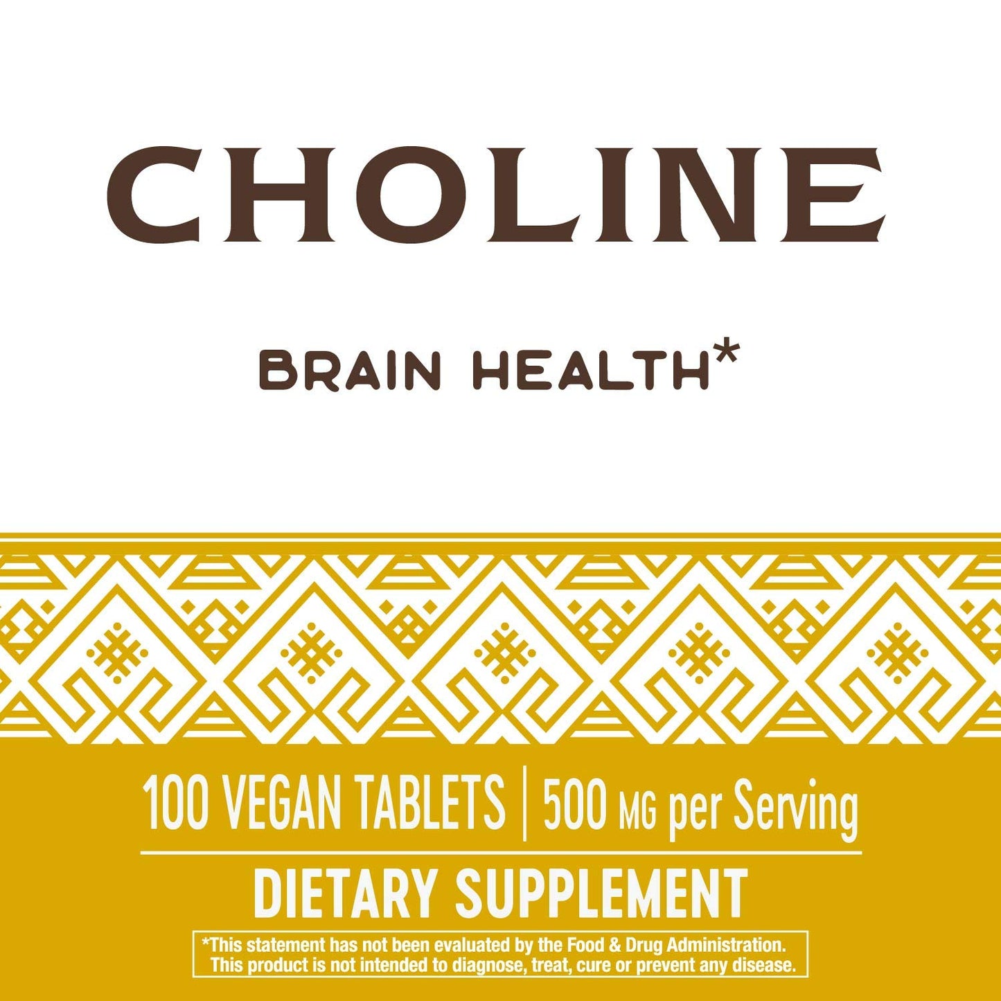 Nature's Way Choline 500 mg per serving Tablets, 200 Tablets