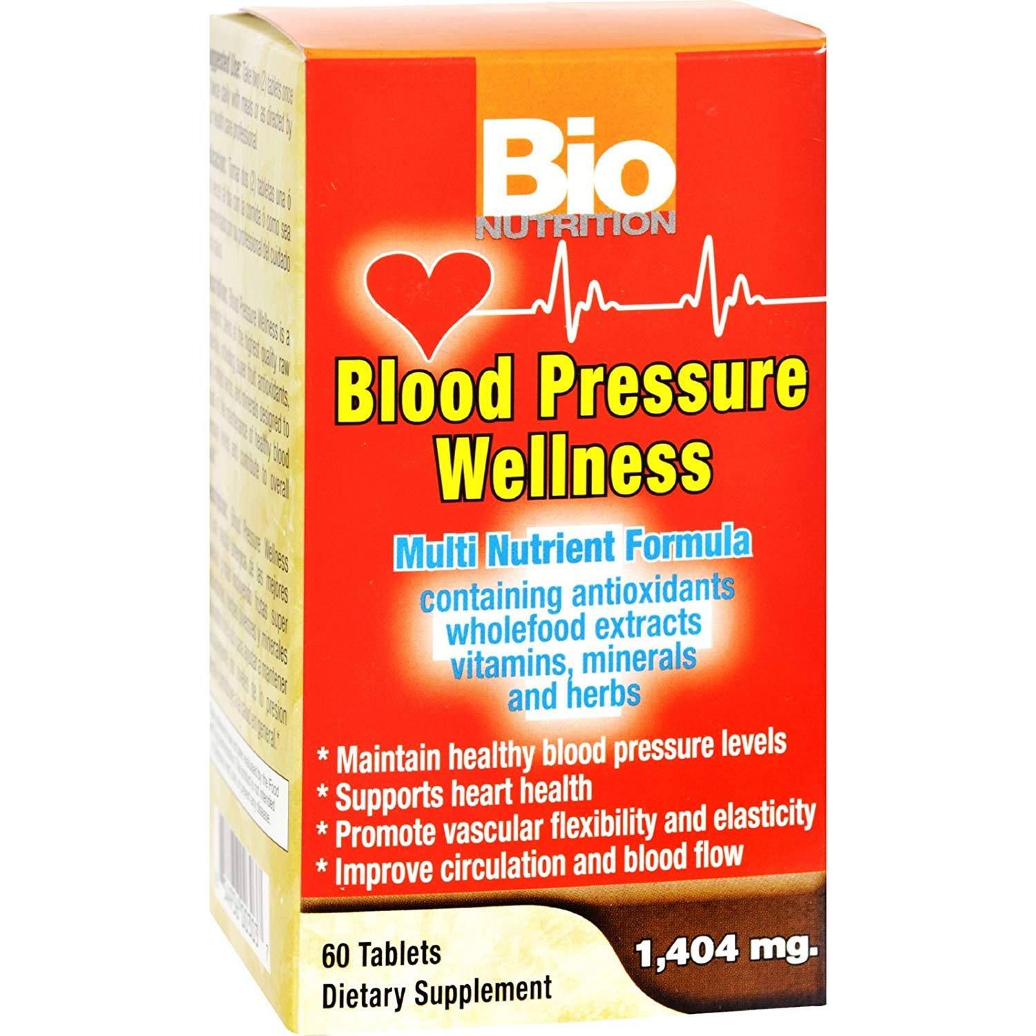 Bio Nutrition Blood Pressure Wellness Tablet, 60 Tablets