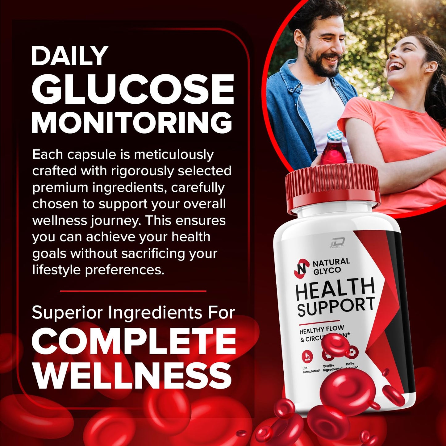 Indelo Natural Glyco Capsules, 60 Capsules