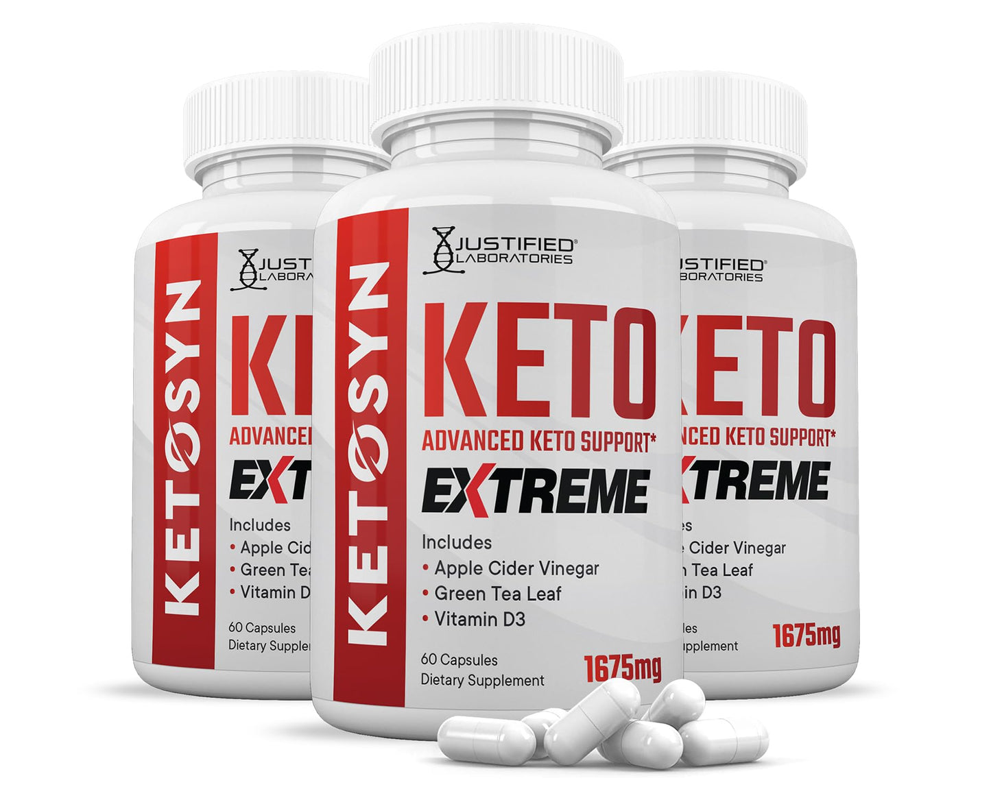 Justified Laboratories Ketosyn Keto ACV Extreme 180 Capsules