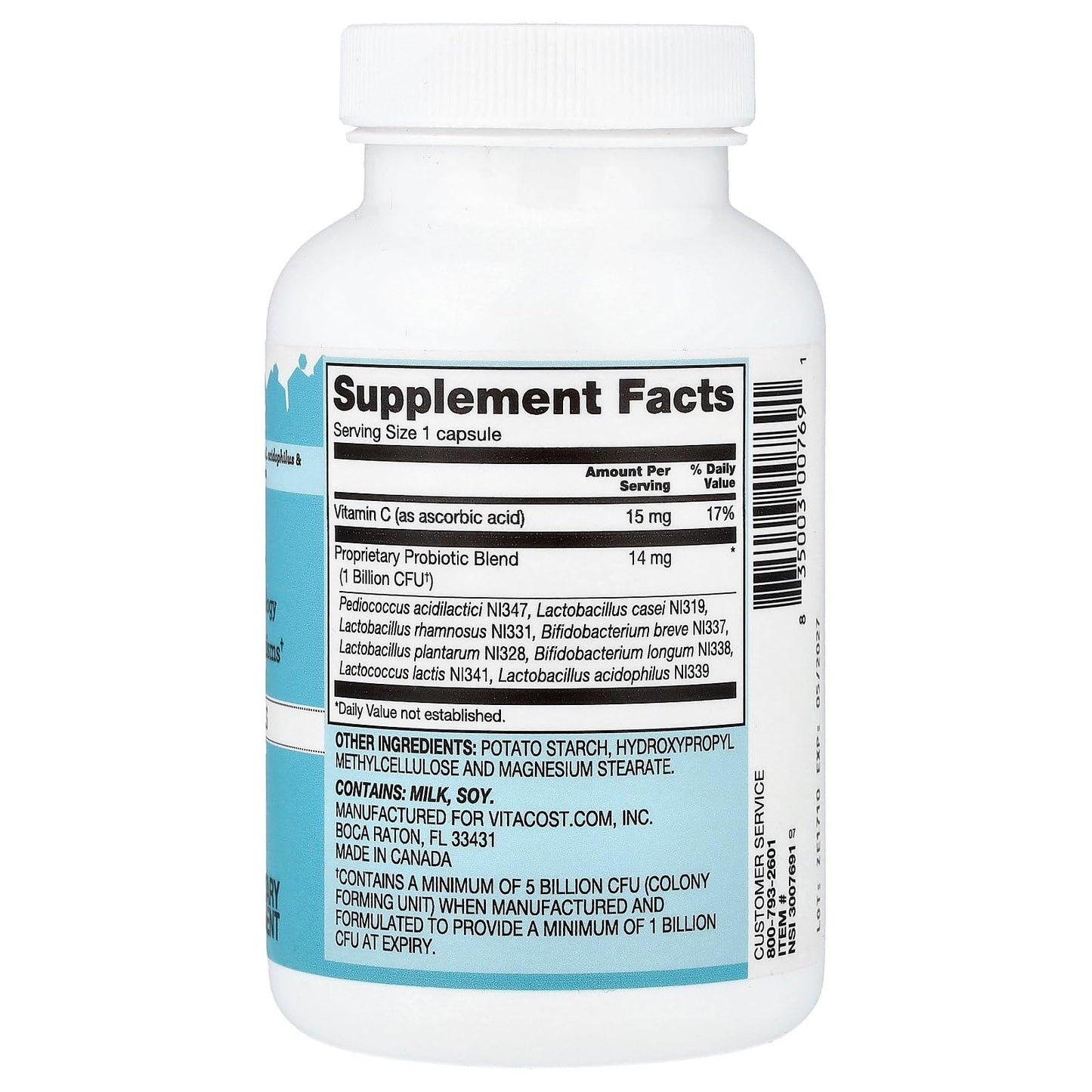 Vitacost Probiotic 8-5 Capsules, 120 Count