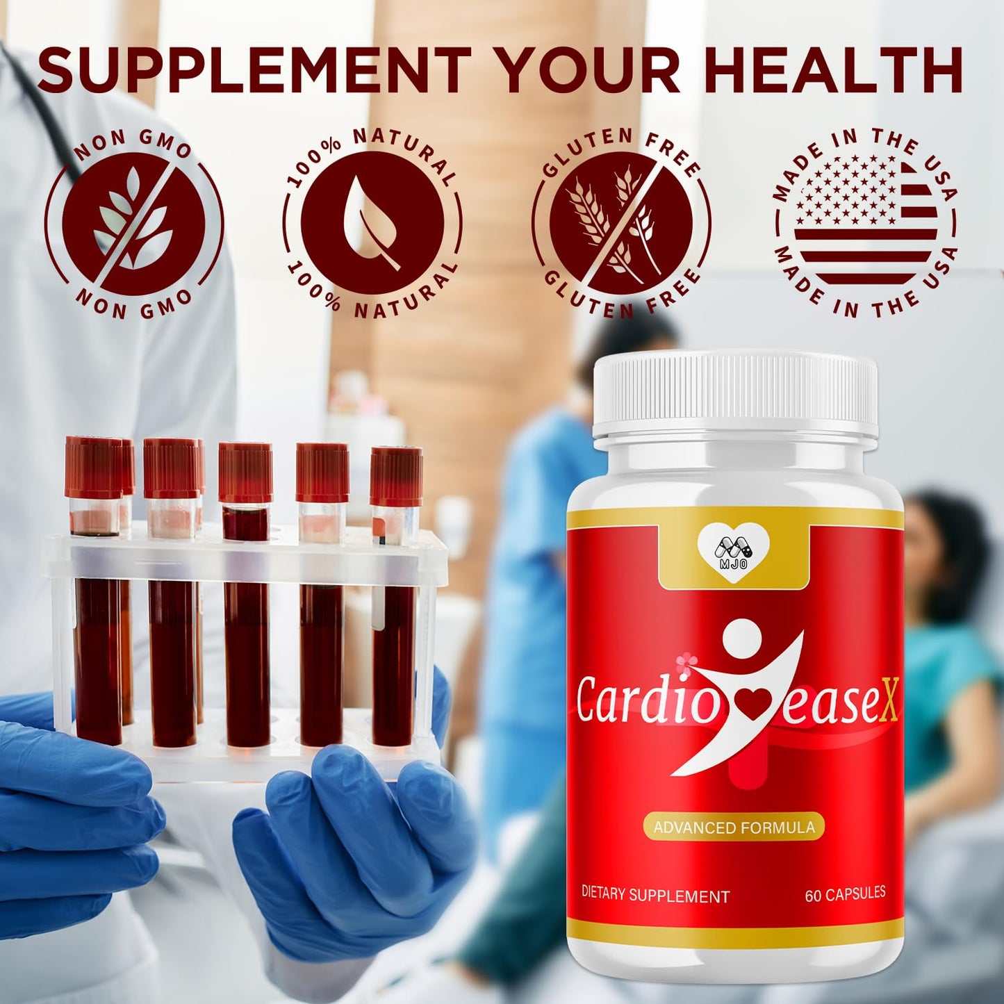 MJO CardioEase X Capsules 60 Count