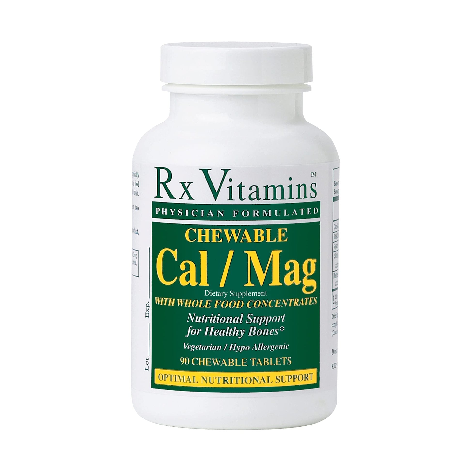 Rx Vitamins Calcium/Magnesium Tablets, 90 Count