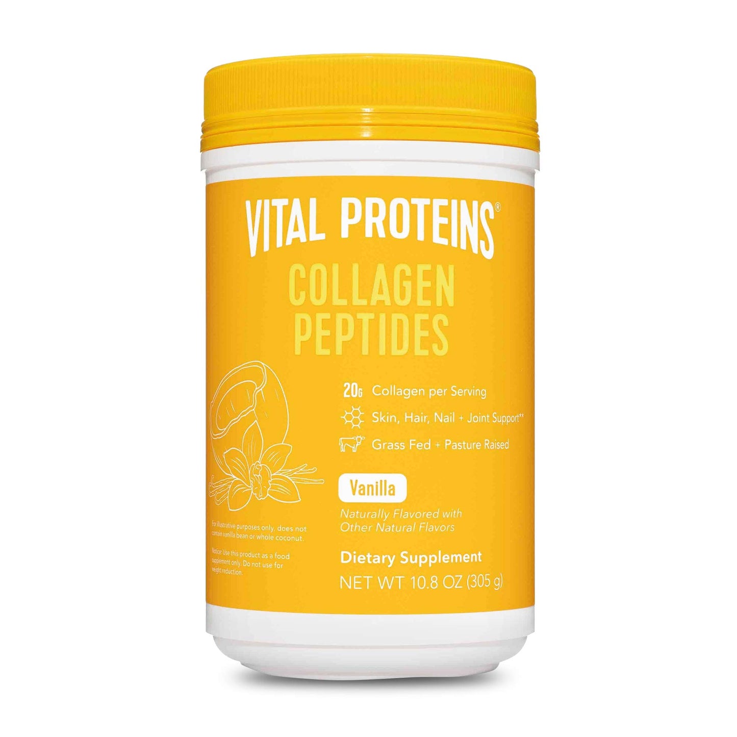 Vital Proteins Vanilla Coconut Water Collagen Peptides Powder, 10.8 oz